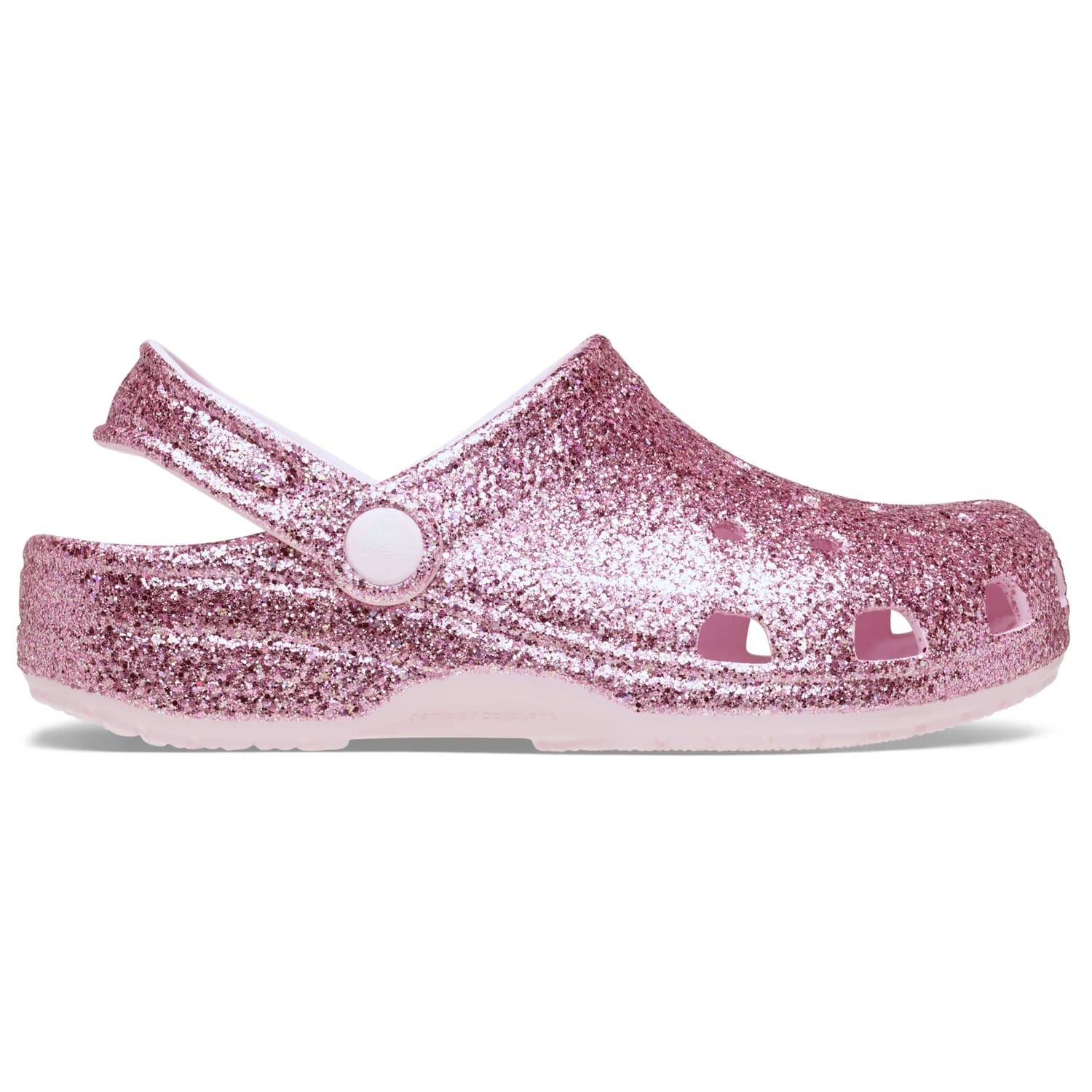 Детски сандали Crocs Kid's Classic Chunky Glitter Clog Sandals - Pink Milk