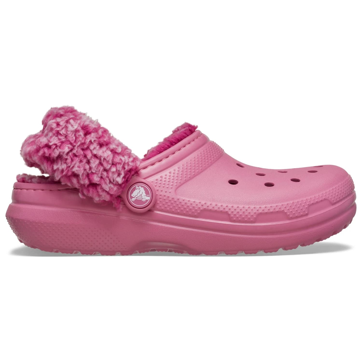 Детски сандали Crocs Kid's Classic Fleece Lined Clog House slippers - Quiet Rose
