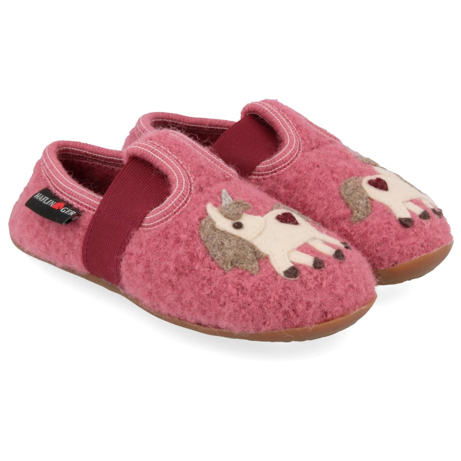 Детски пантофи Haflinger Kid's Everest Unicorn Slippers - Heather Rose