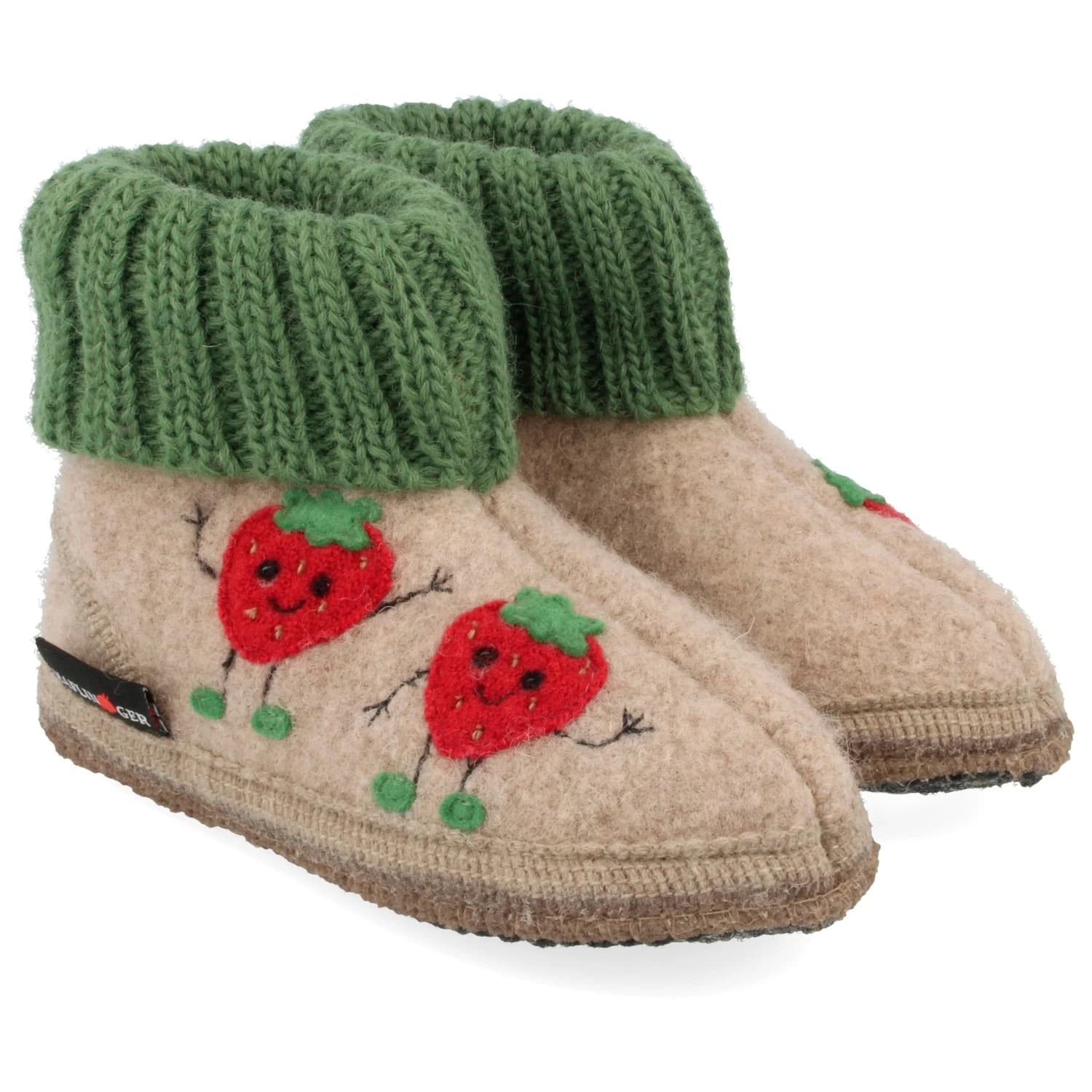 Детски пантофи Haflinger Kid's Hüttenschuh Erdbeere Slippers - Paper Melange