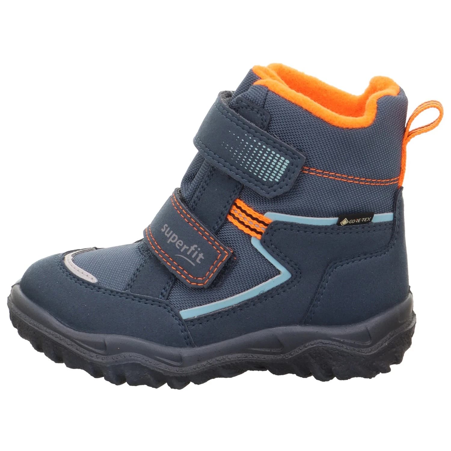 Детски зимни ботуши Superfit Kid's Husky B GTX Winter boots - Blau / Orange