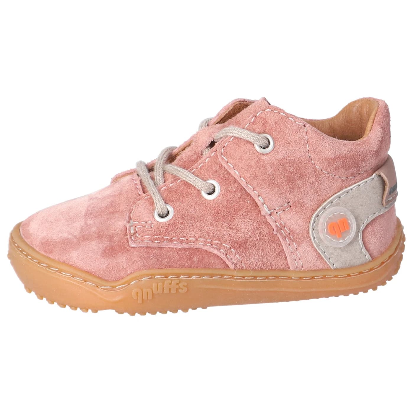 Детски обувки barefoot qnuffs Kid's Birke Barefoot shoes - Mousse / Schoko