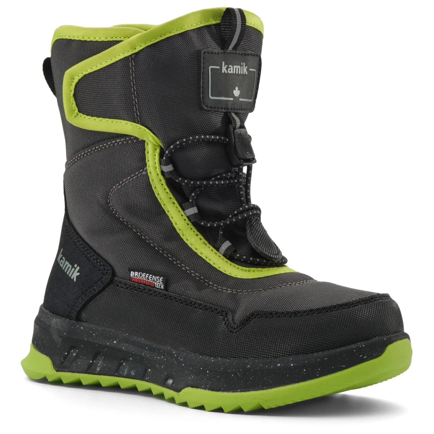 Детски зимни ботуши Kamik Kid's Stormex Ez Winter boots - Charcoal / Lime