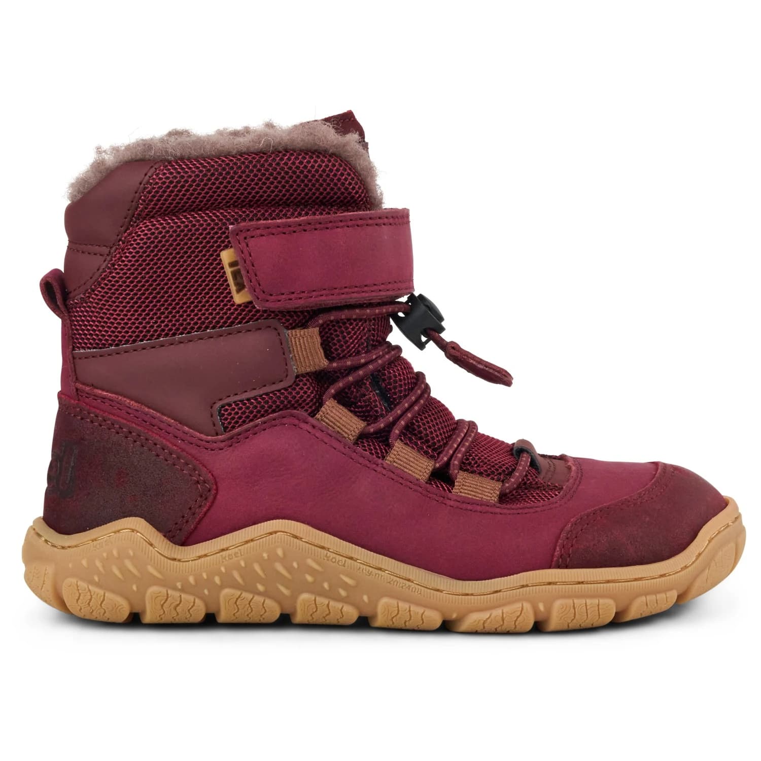 Детски обувки barefoot Koel Kid's Ravo Wool Tex Barefoot shoes - Bordo