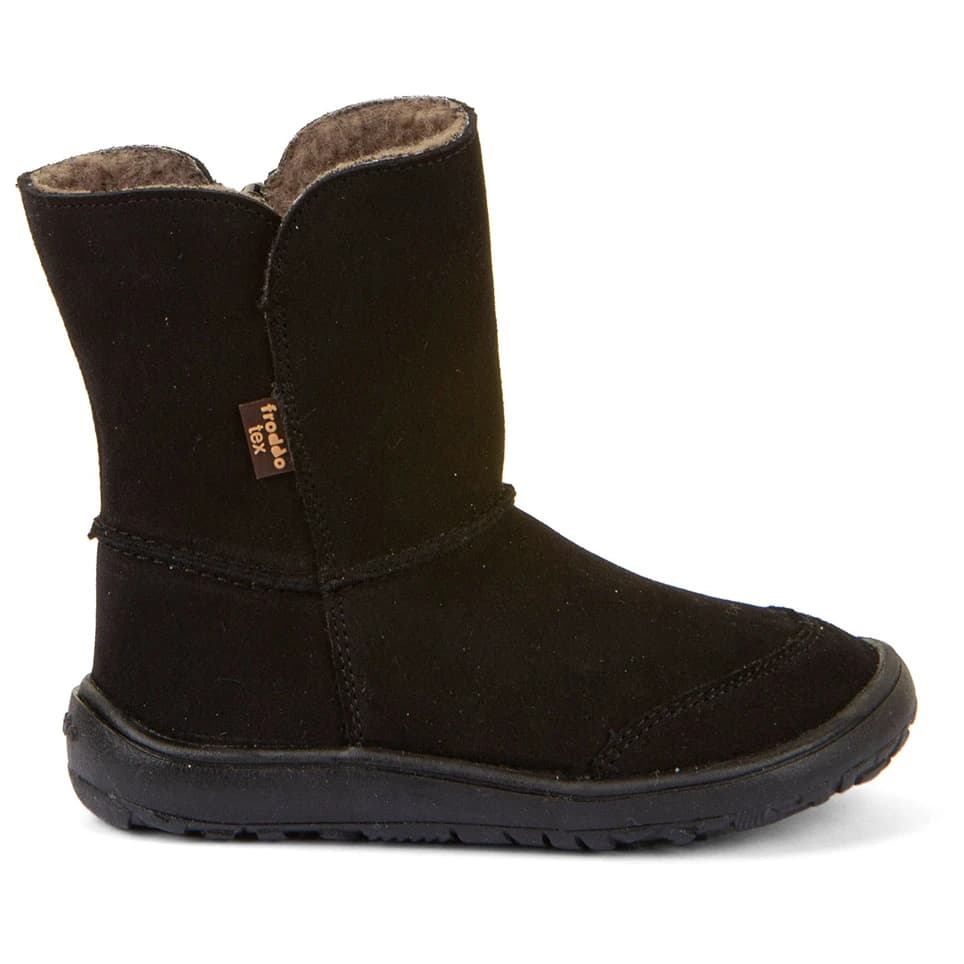 Детски зимни ботуши Froddo Kid's Barefoot Tex Suede Winter boots - Black