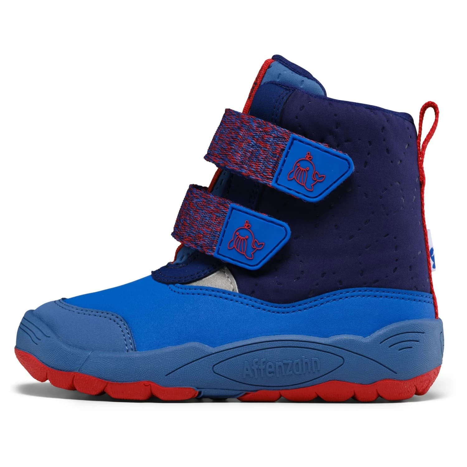 Детски зимни ботуши Affenzahn Kid's Winterstiefel Vegan Blizzy Winter boots - Whale / Red / Blue
