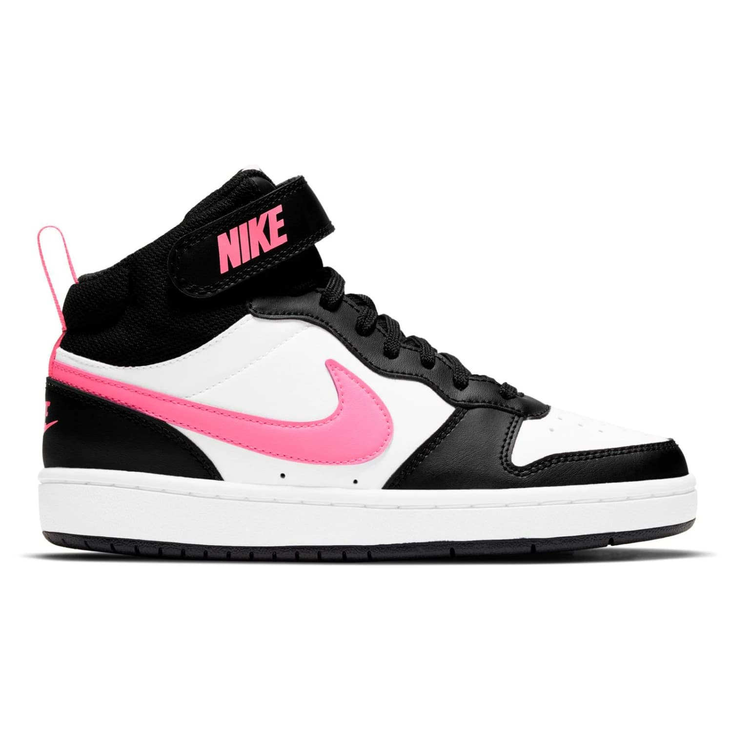 Детски маратонки Nike Kid's Court Borough Mid 2 Sneakers - Black / Sunset Pulse / White
