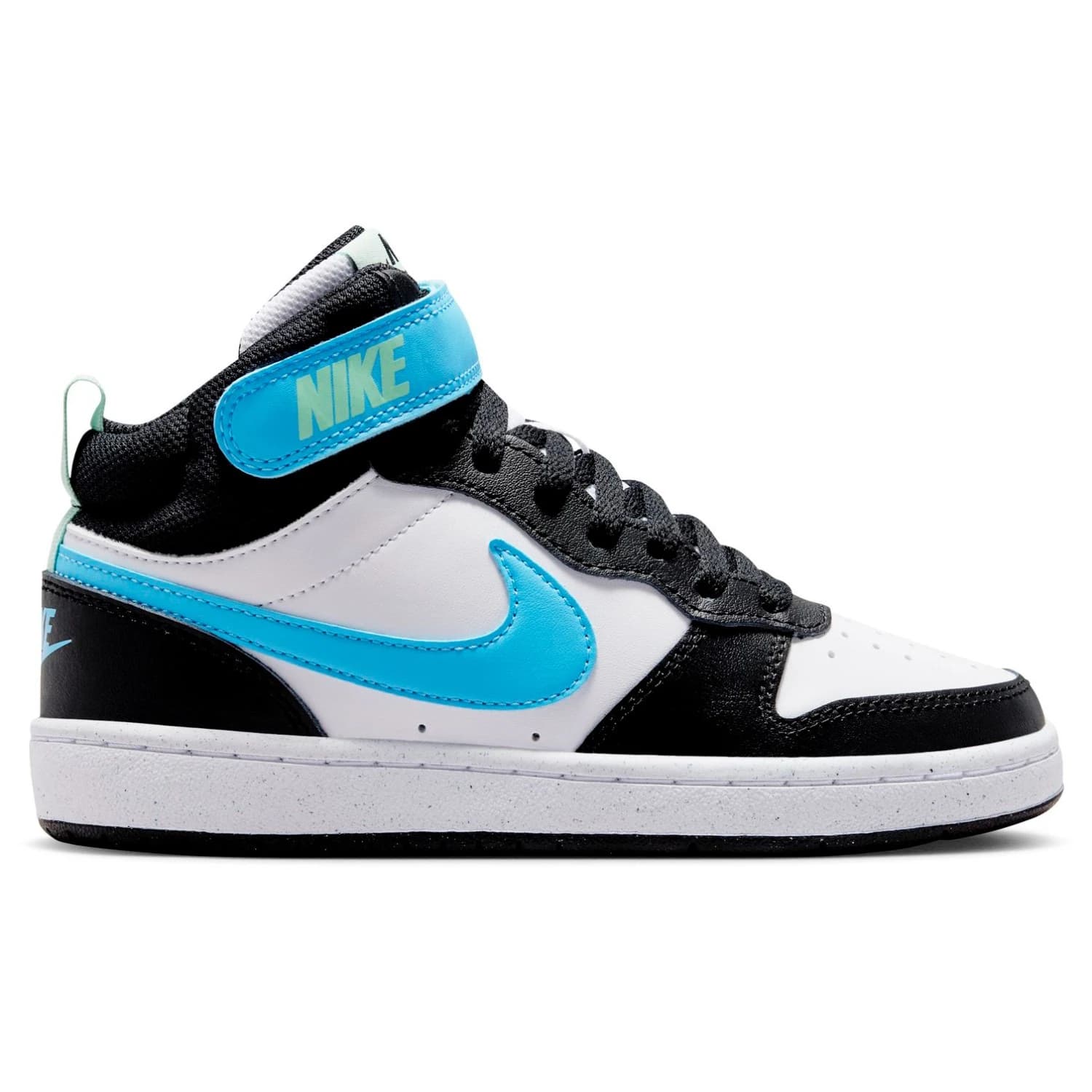 Детски маратонки Nike Kid's Court Borough Mid 2 Sneakers - White / Football Blue / Black / Arctic Grey