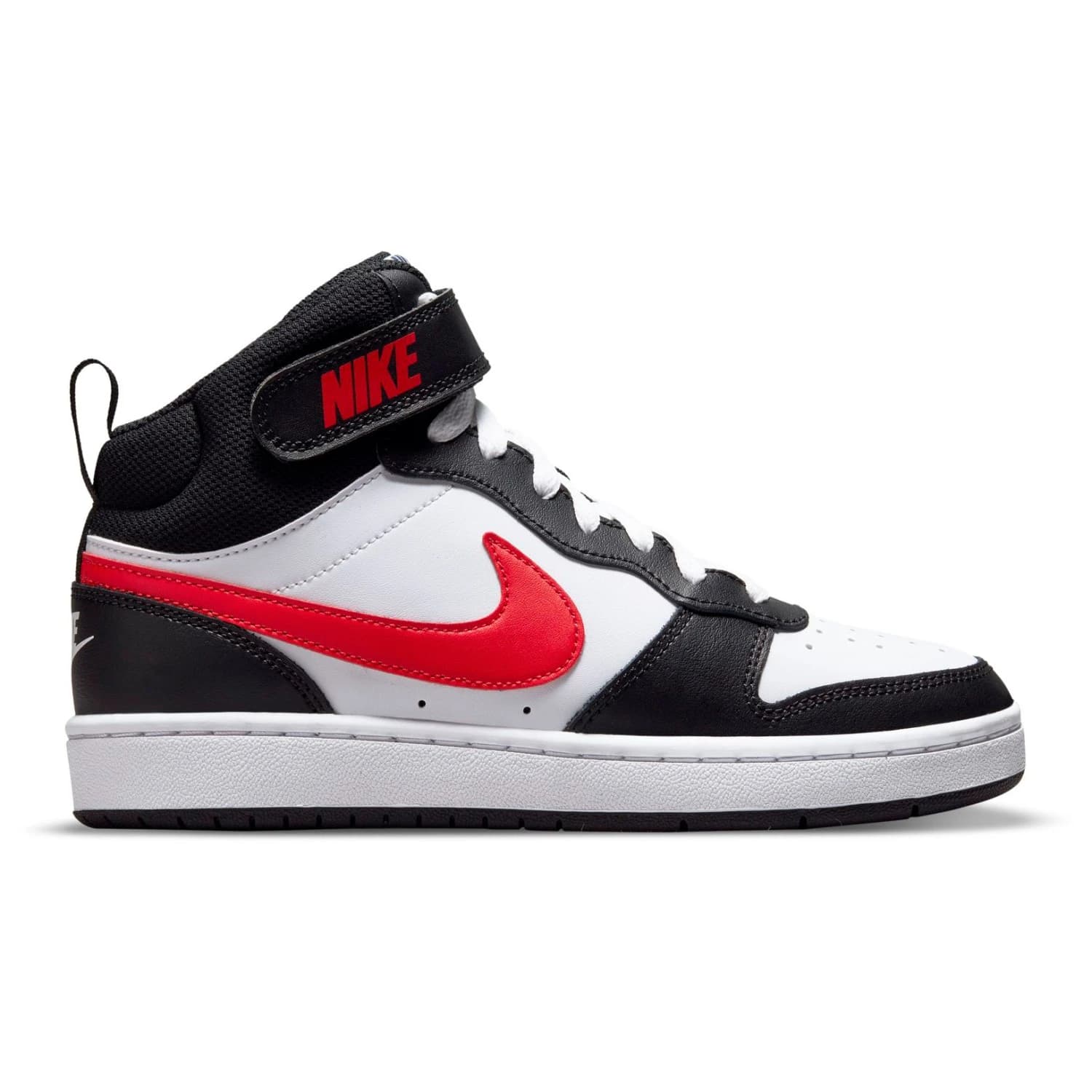 Детски маратонки Nike Kid's Court Borough Mid 2 BG Sneakers - White / University Red / White / Black