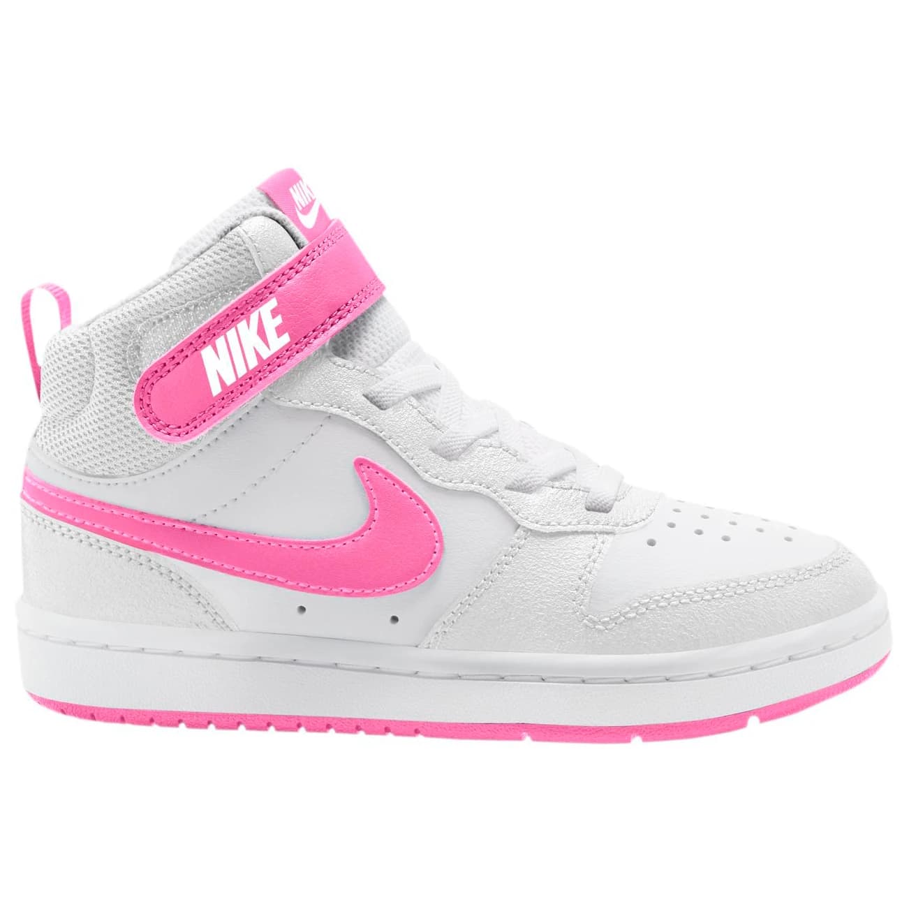 Детски маратонки Nike Kid's Court Borough Mid 2 PSV Sneakers - White / Playful Pink