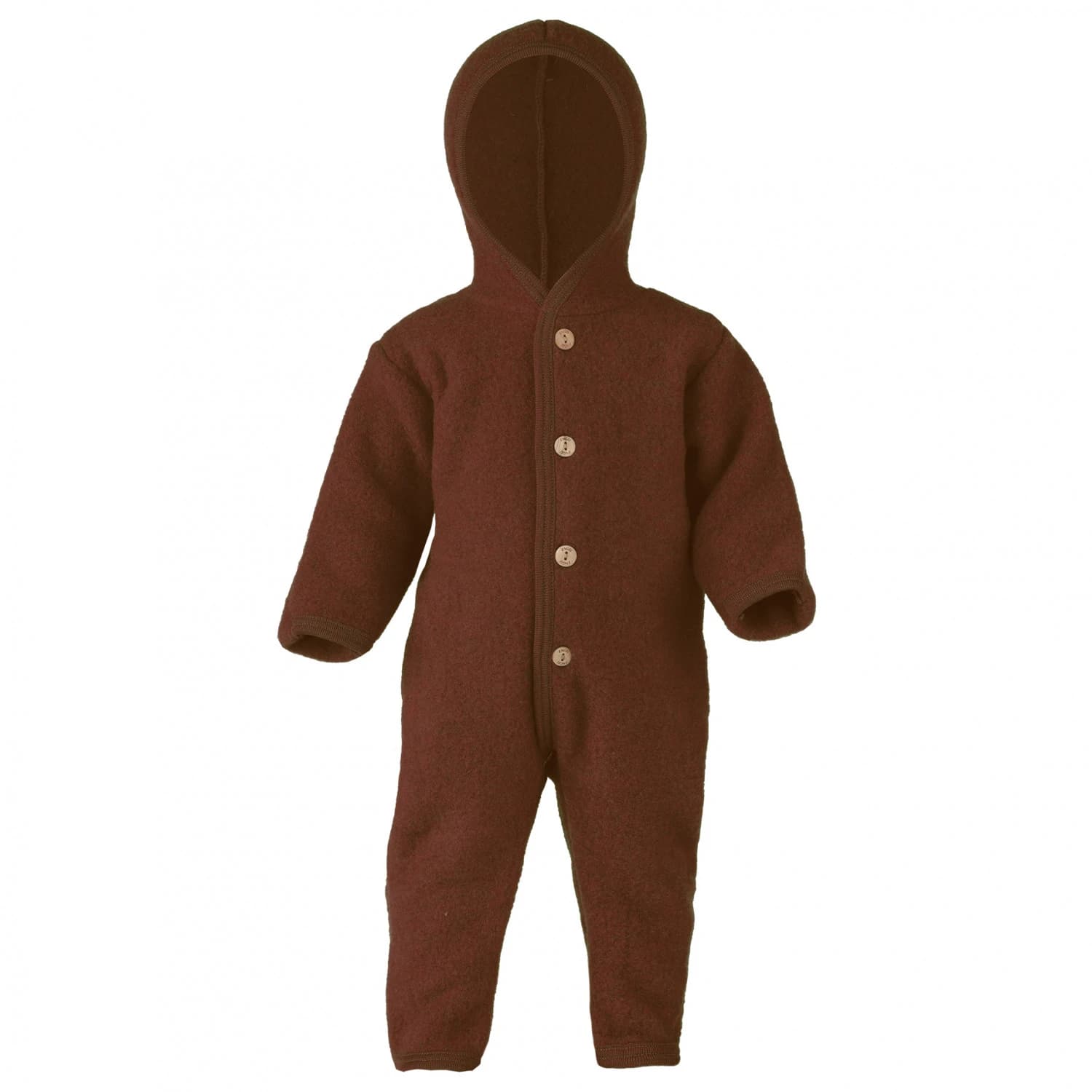 Цял костюм Engel Baby Hooded Overall Overall - Zimt Melange