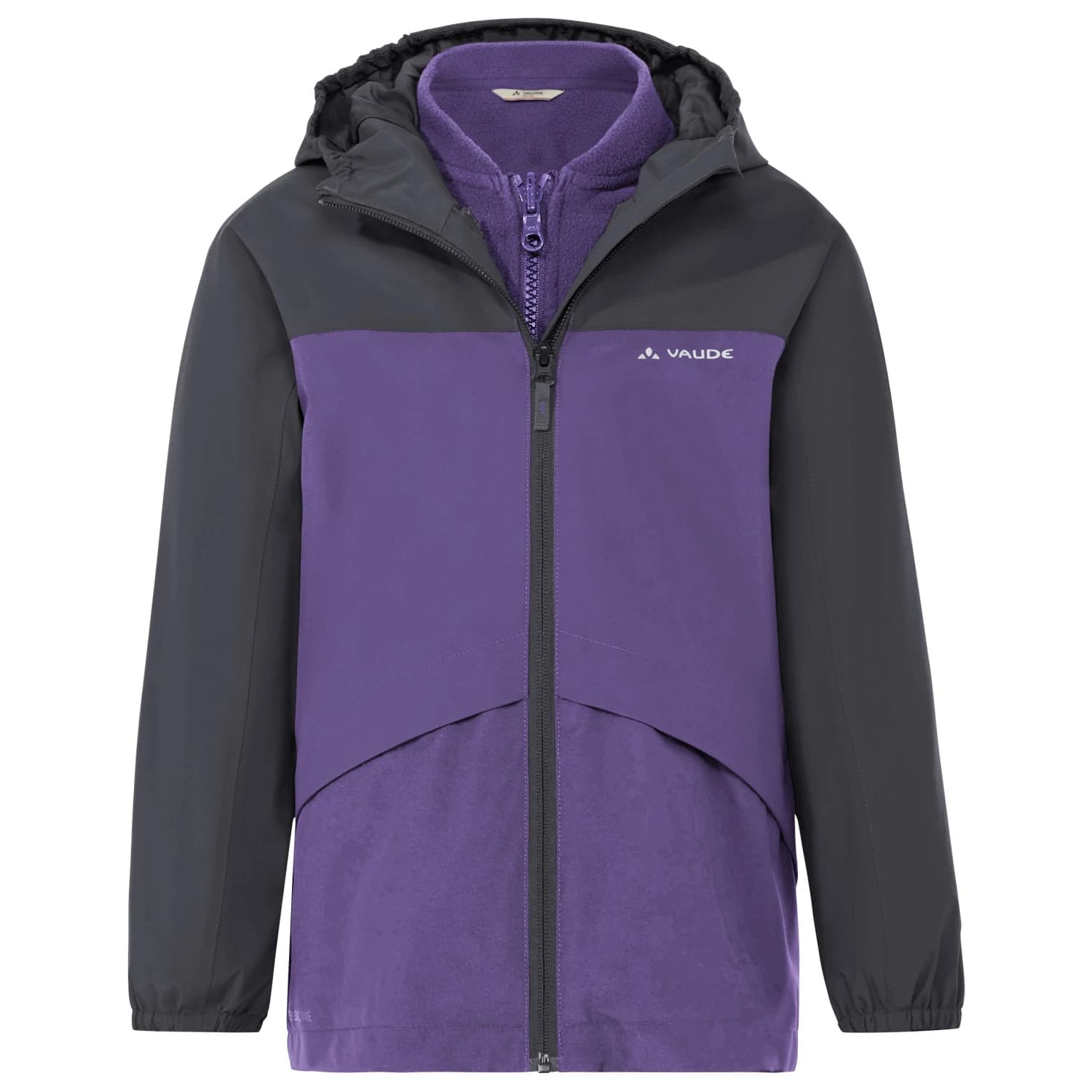 Детско 3-в-1 яке Vaude Kid's Escape 3in1 Jacket 3-in-1 jacket - Deep Plum