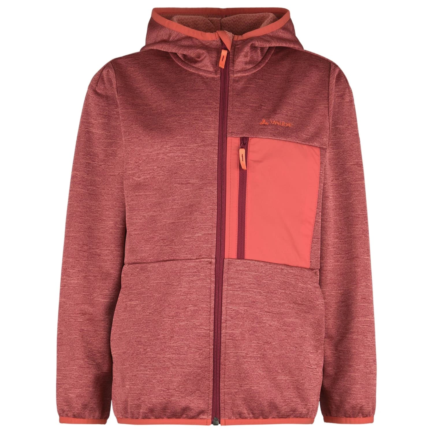 Детско поларено яке Vaude Kid's Kikimora Jacket Fleece jacket - Salsa