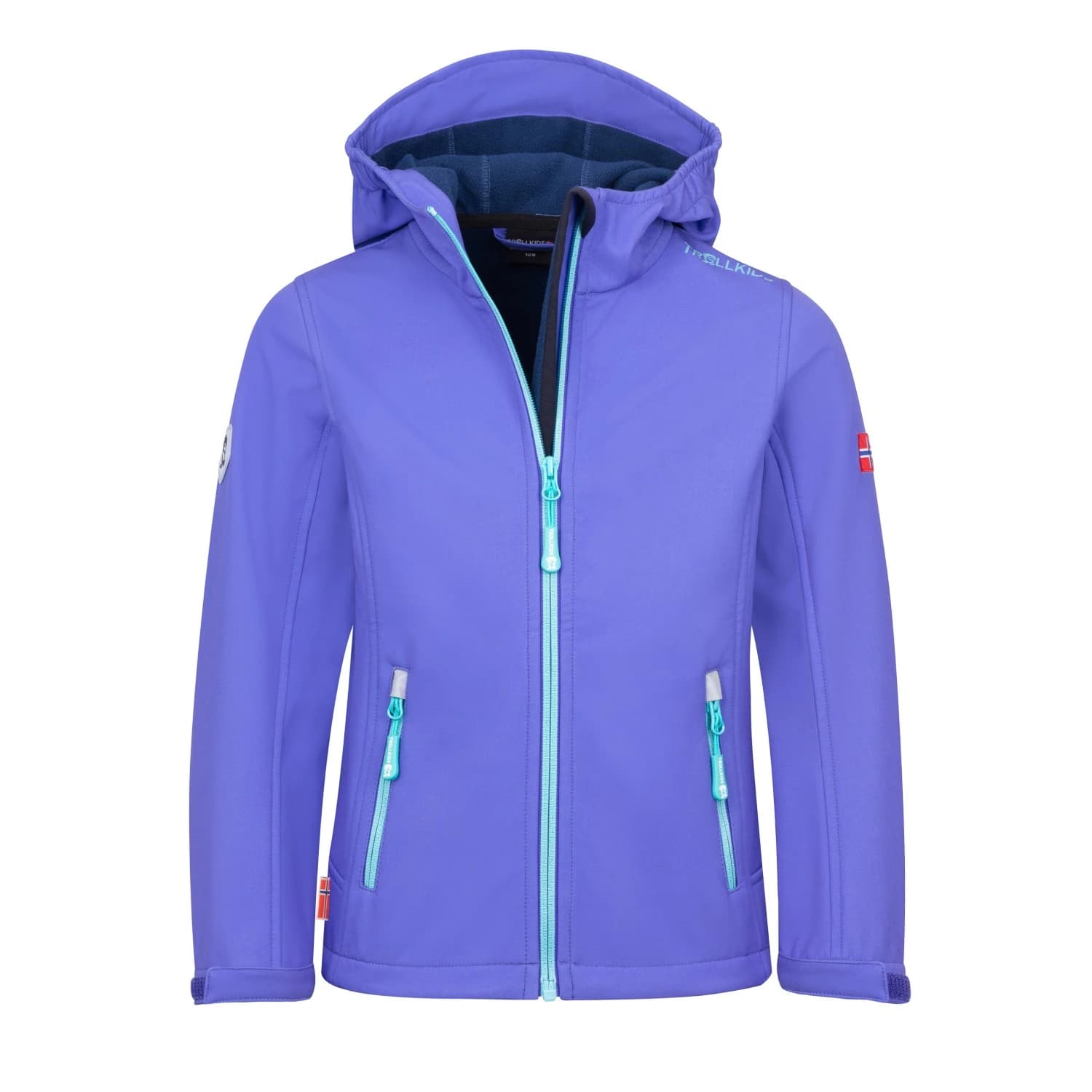 Детско софтшел яке Trollkids Girl's Trollfjord Jacket Softshell jacket - Wisteria Purple