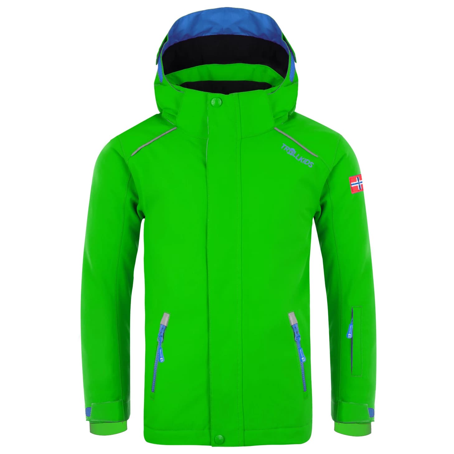 Детско ски яке Trollkids Kid's Holmenkollen Snow Jacket Pro Ski jacket - Bright Green