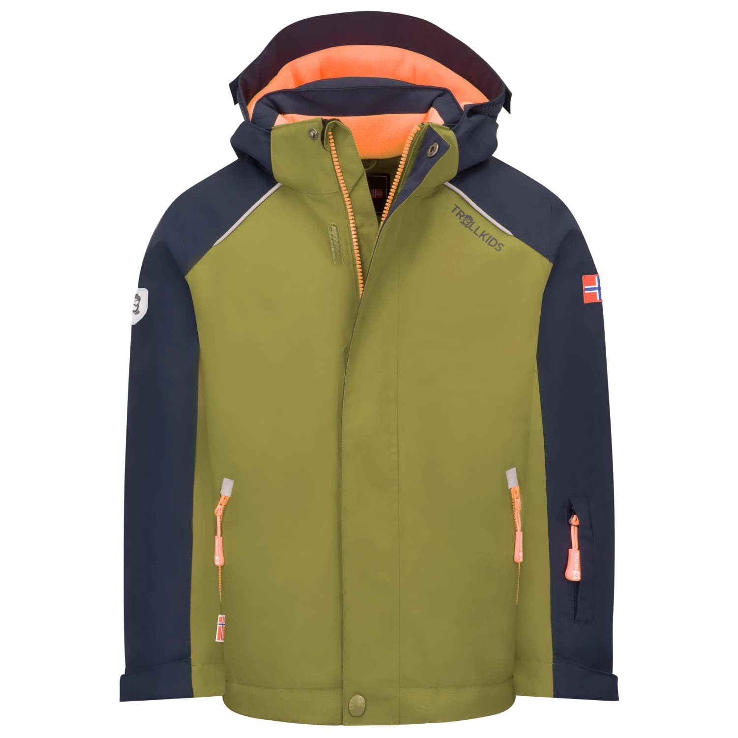 Детско ски яке Trollkids Kid's Holmenkollen Snow Jacket Pro Ski jacket - Spruce Green / Navy
