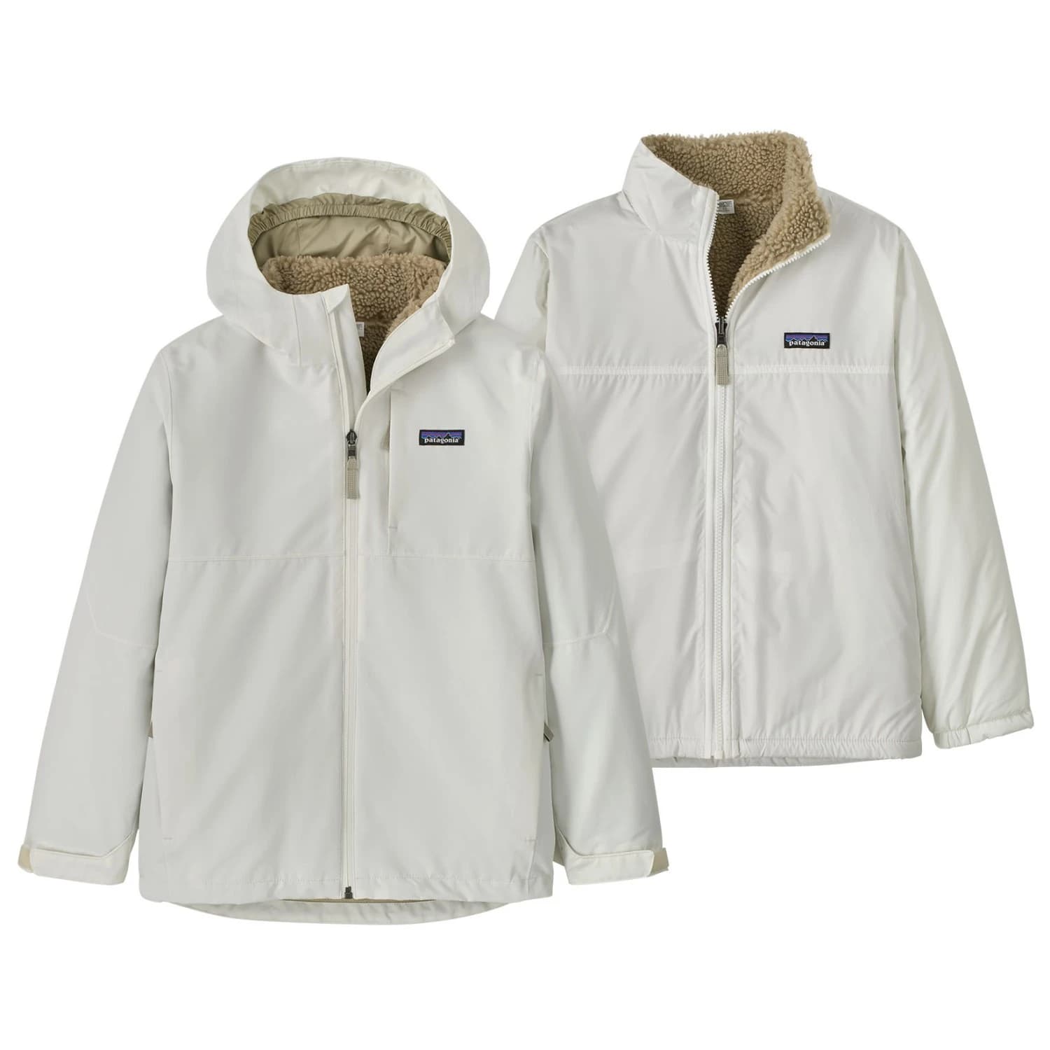 Детско 3-в-1 яке Patagonia Kid's 4-in-1 Everyday Jacket 3-in-1 jacket - Birch White