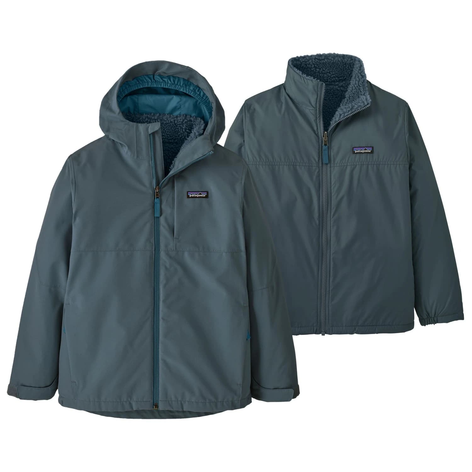Детско 3-в-1 яке Patagonia Kid's 4-in-1 Everyday Jacket 3-in-1 jacket - Summit Blue
