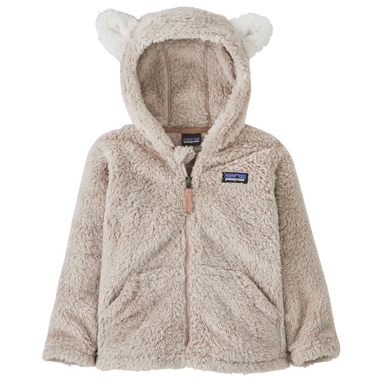 Детско поларено яке Patagonia Kid's Furry Friends Hoody Fleece jacket - Shroom Taupe