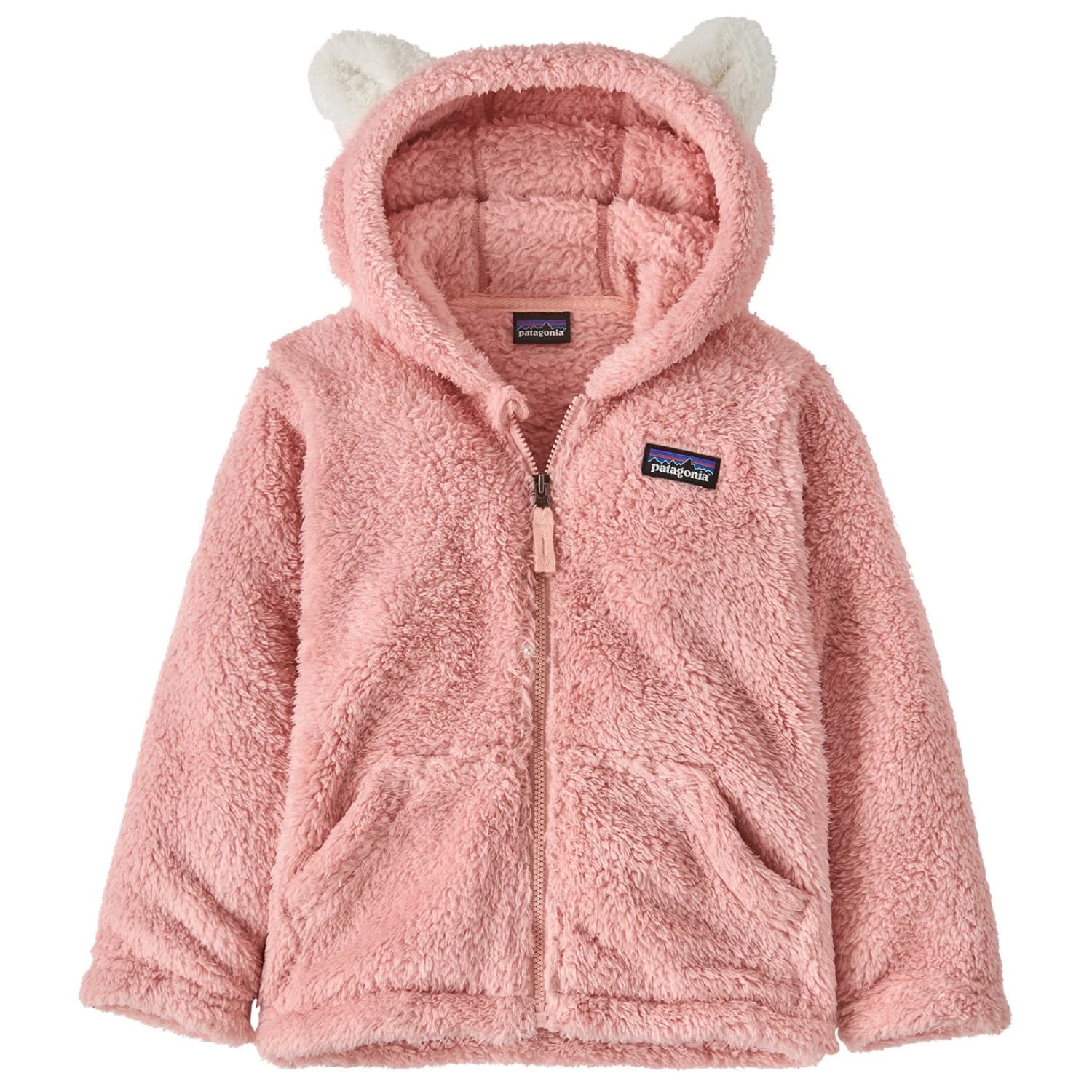Детско поларено яке Patagonia Kid's Furry Friends Hoody Fleece jacket - Mallow Pink