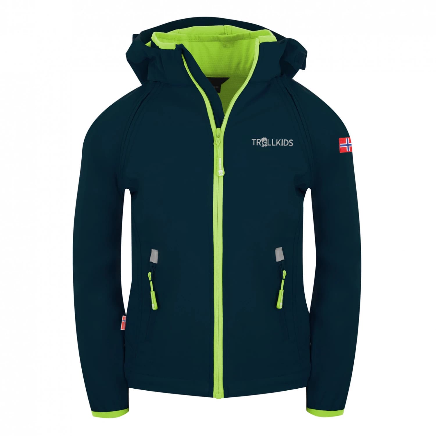 Детско софтшел яке Trollkids Kids Rondane Zip Off Jacket XT Softshell jacket - Navy / Lime