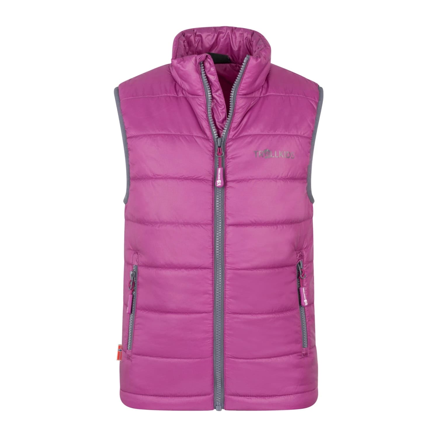 Детски синтетичен елек Trollkids Kids Trondheim Vest Synthetic vest - Fresh Berry / Graphite