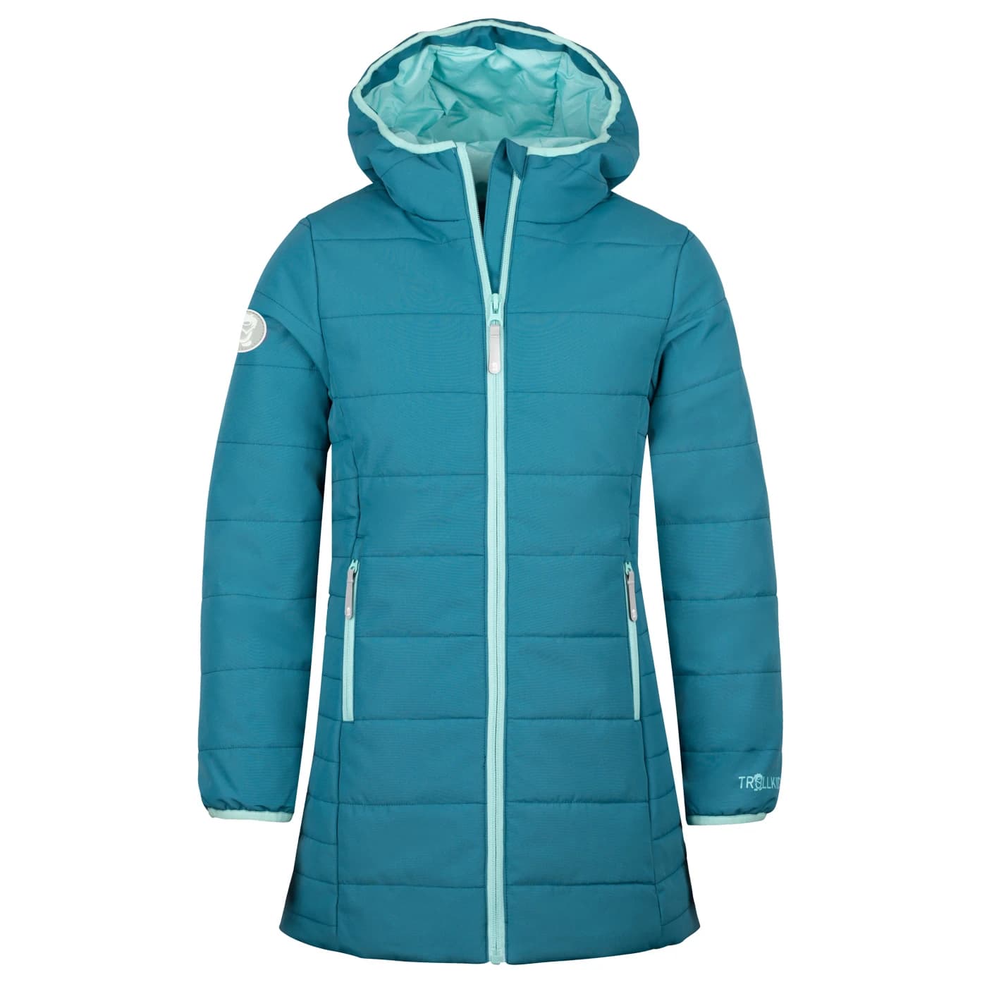 Детско палто Trollkids Girl's Stavanger Coat - Teal / Aqua
