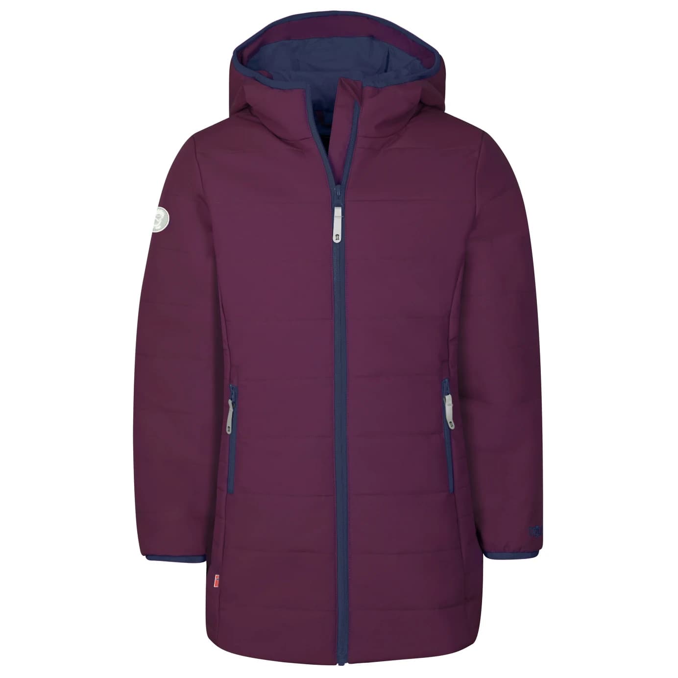 Детско палто Trollkids Girl's Stavanger Coat - Plum / Navy