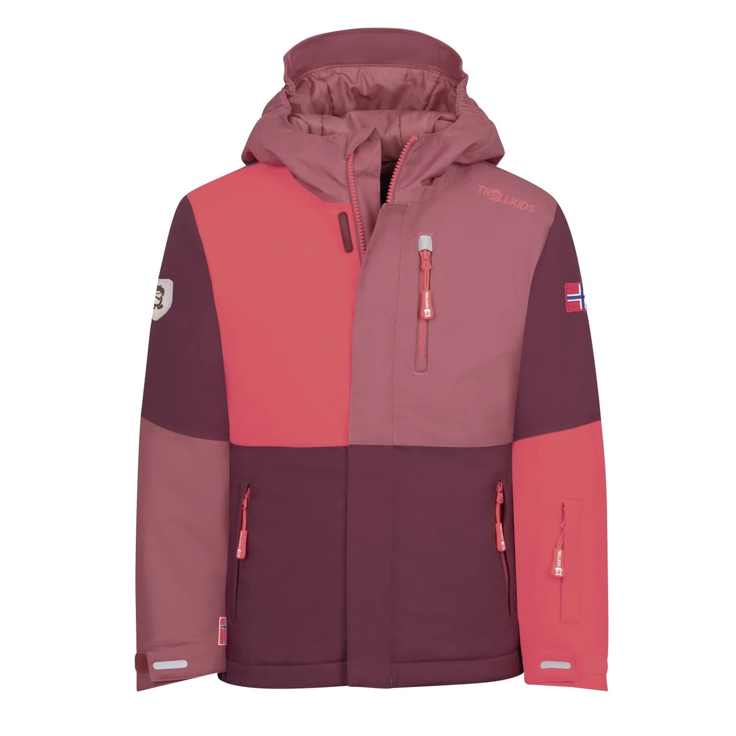 Детско ски яке Trollkids Kid's Hallingdal Jacket Winter jacket - Frozen Berry / Deep Ruby