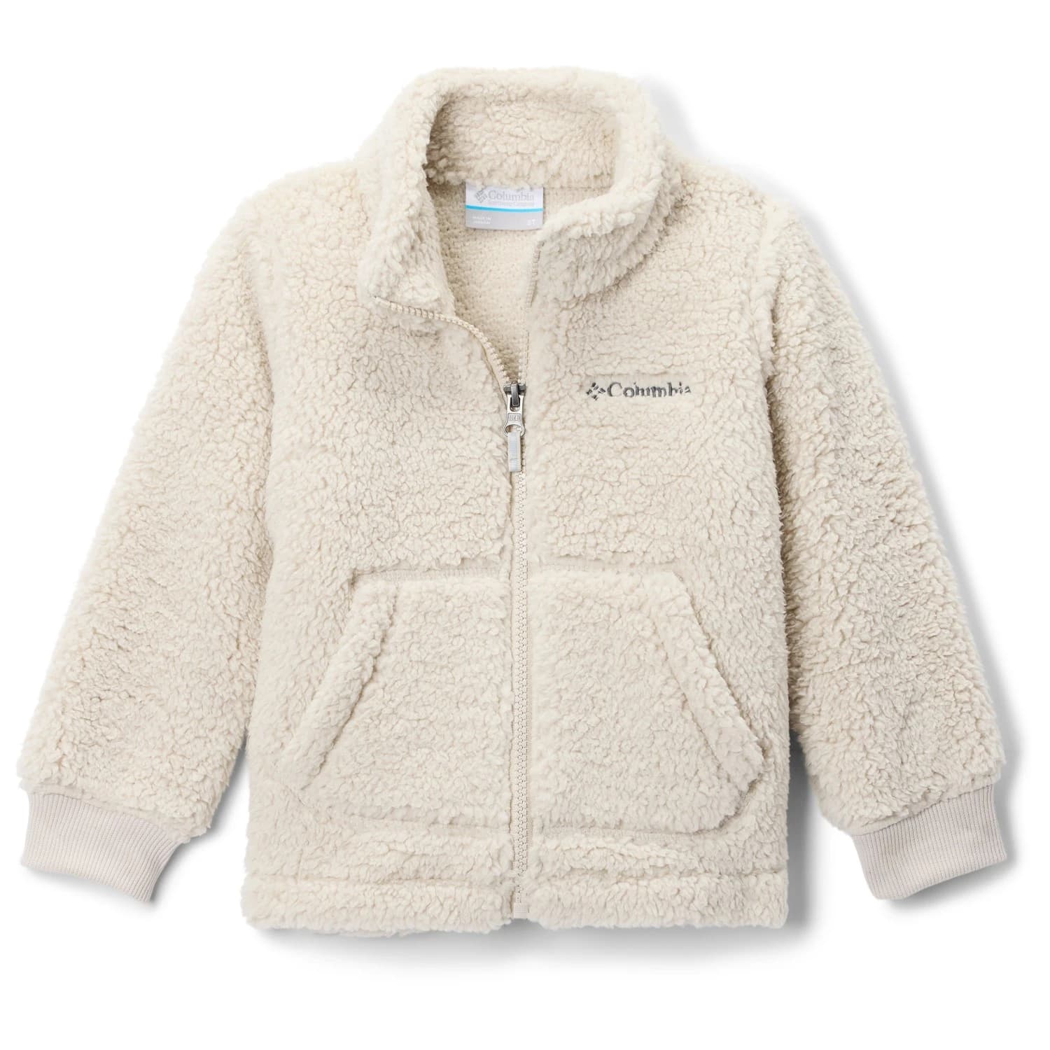 Детско поларено яке Columbia Kid's Rugged Ridge II Sherpa Full Zip Fleece jacket - Dark Stone