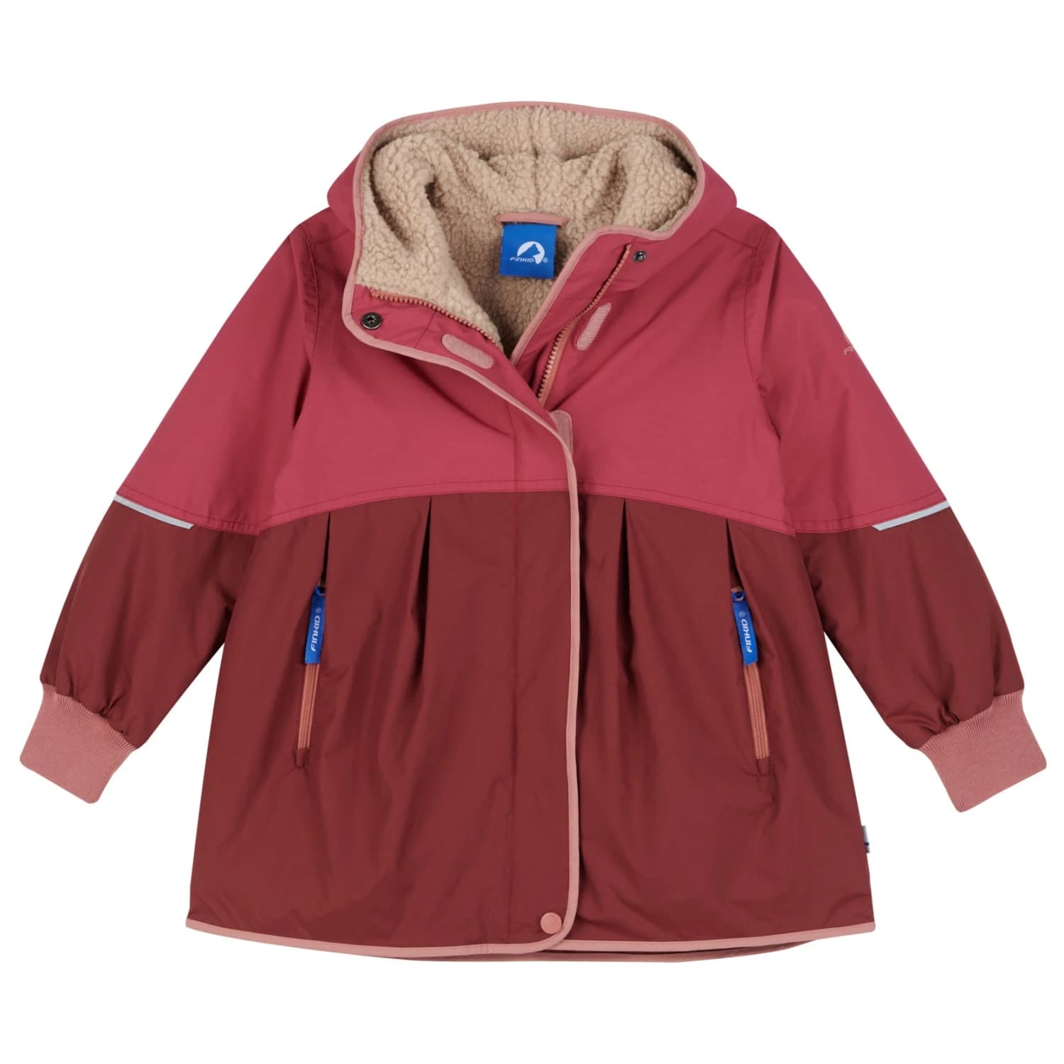 Детско палто Finkid Kid's Aina Mukka Coat - Berry / Peach