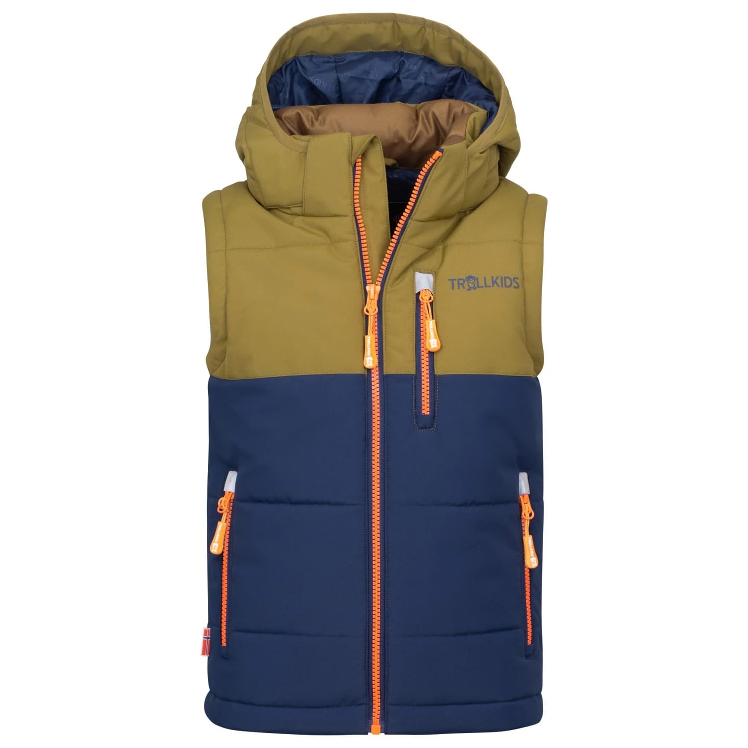Детски синтетичен елек Trollkids Kid's Narvik Vest XT Synthetic vest - Spruce Green / Navy