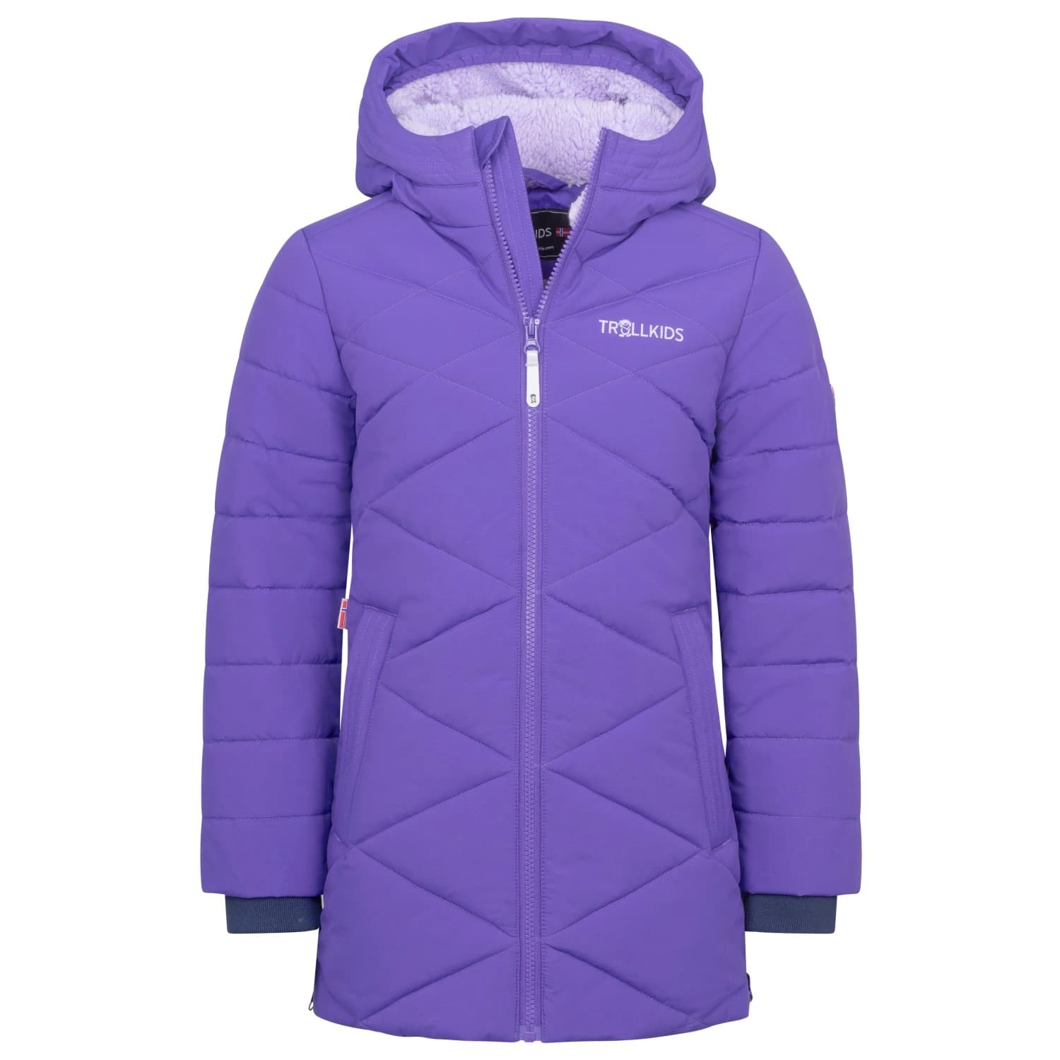Детско палто Trollkids Girl's Bergen Coat - Blue Purple