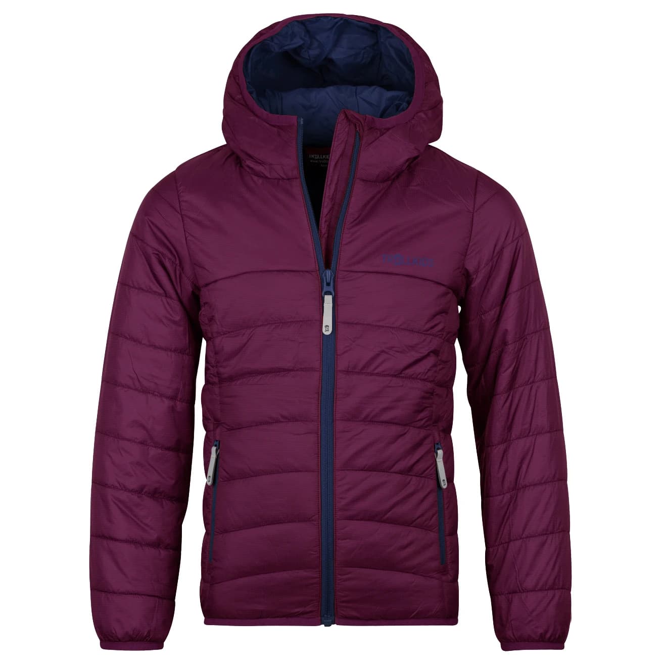 Детско синтетично яке Trollkids Girl's Eikefjord Jacket Synthetic jacket - Plum / Navy