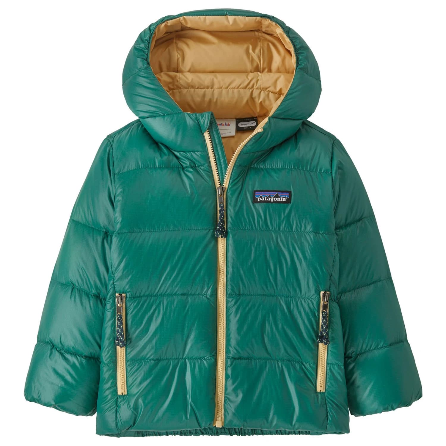 Пухено яке Patagonia Baby's Hi-Loft Down Sweater Hoody Down jacket - Conifer Green