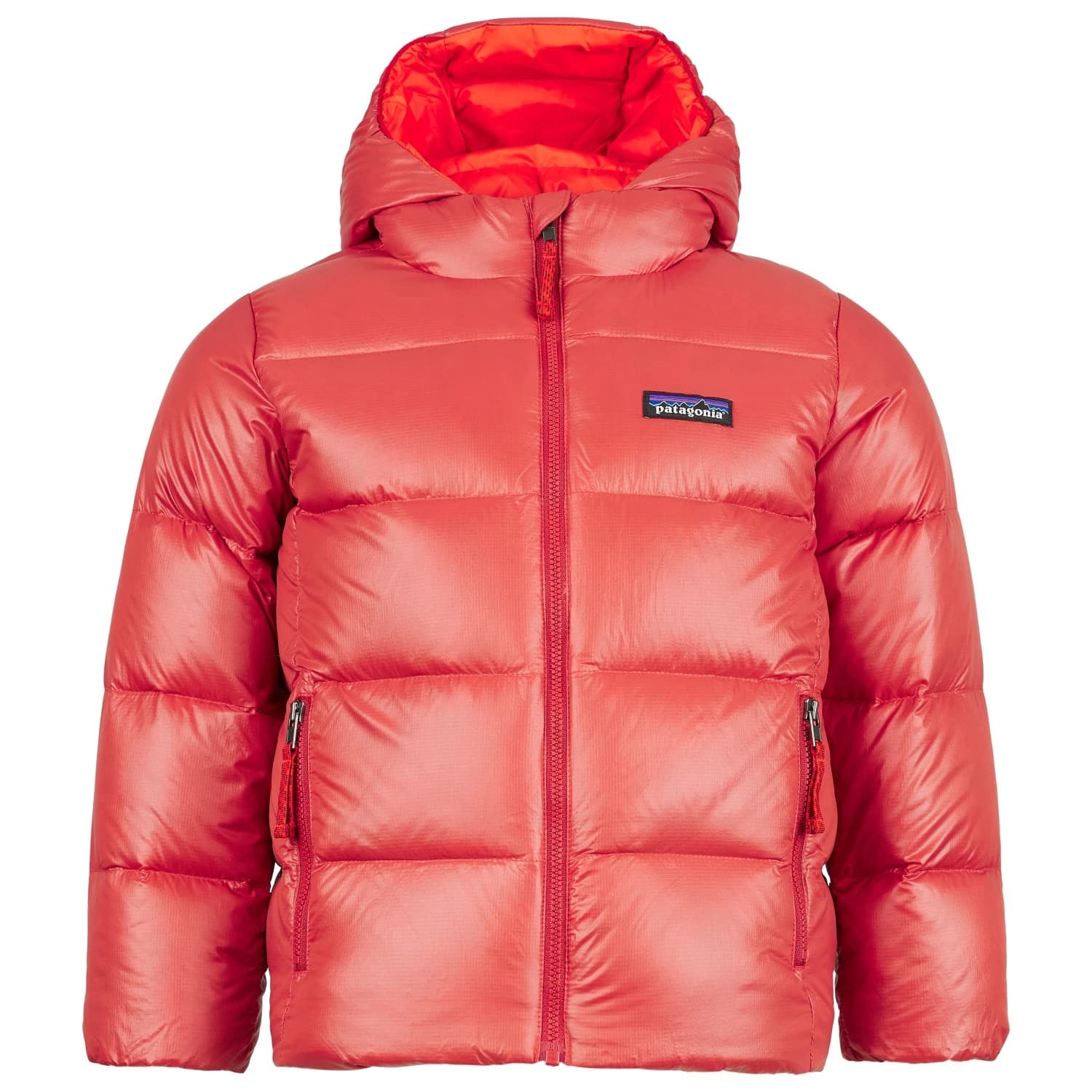 Пухено яке Patagonia Baby's Hi-Loft Down Sweater Hoody Down jacket - Amanita Red