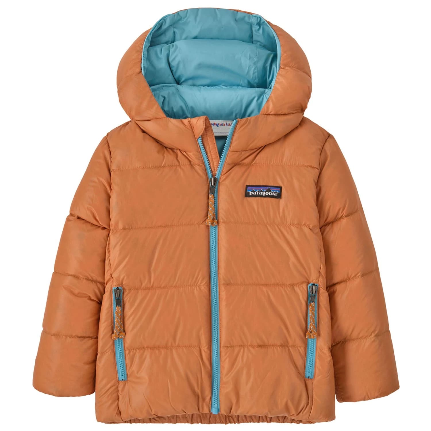 Пухено яке Patagonia Baby's Hi-Loft Down Sweater Hoody Down jacket - Marigold