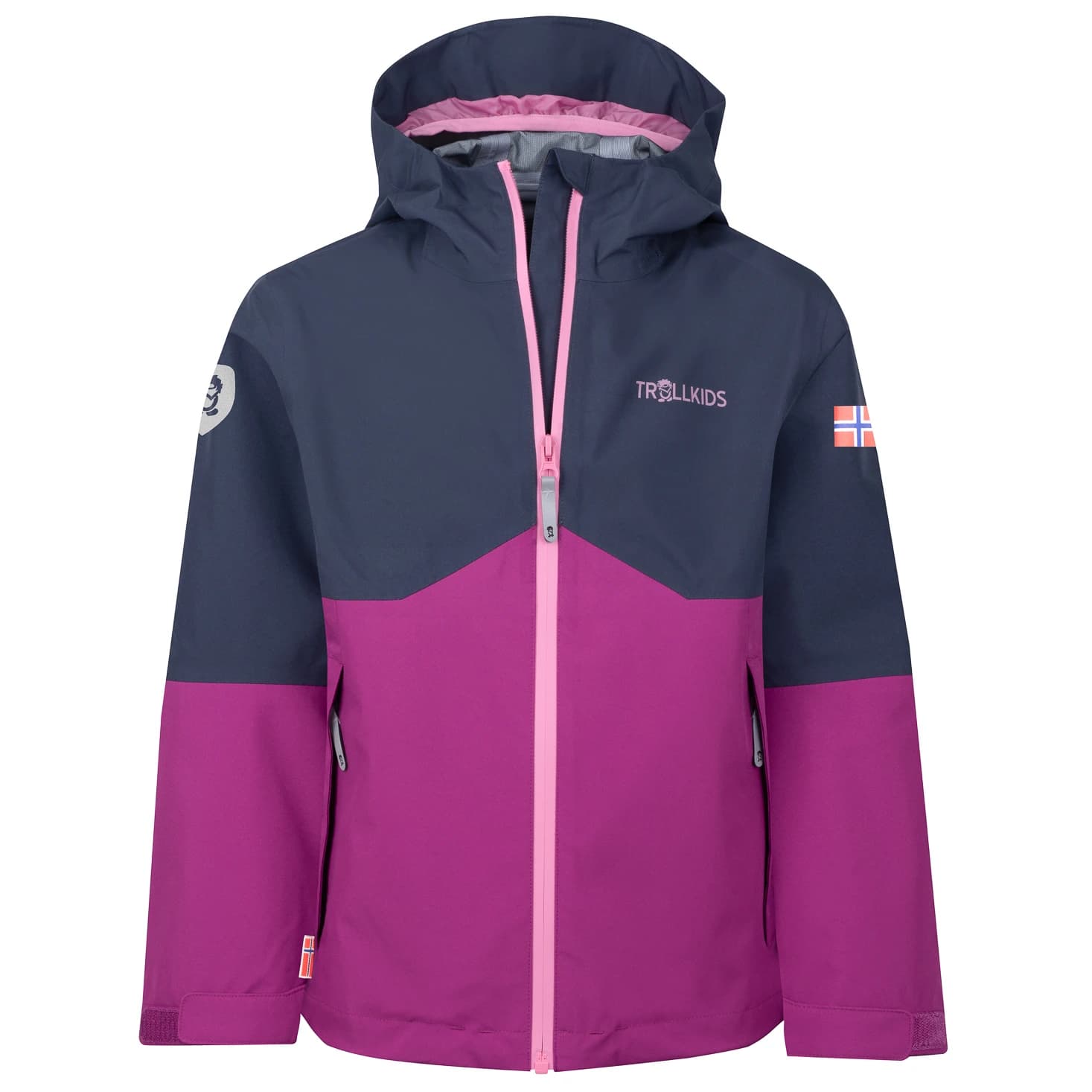 Детско водоустойчиво яке Trollkids Kid's Gjende Jacket Waterproof jacket - Fresh Berry / Graphite