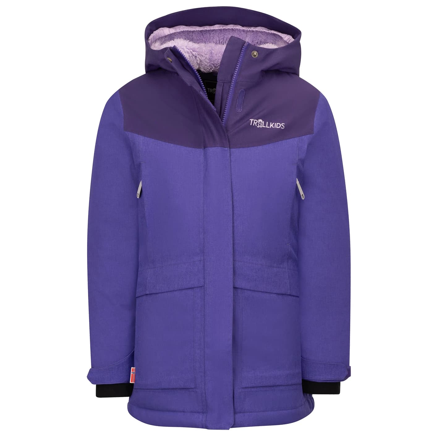 Детско палто Trollkids Girl's Oslo Coat Pro Coat - Blue Purple