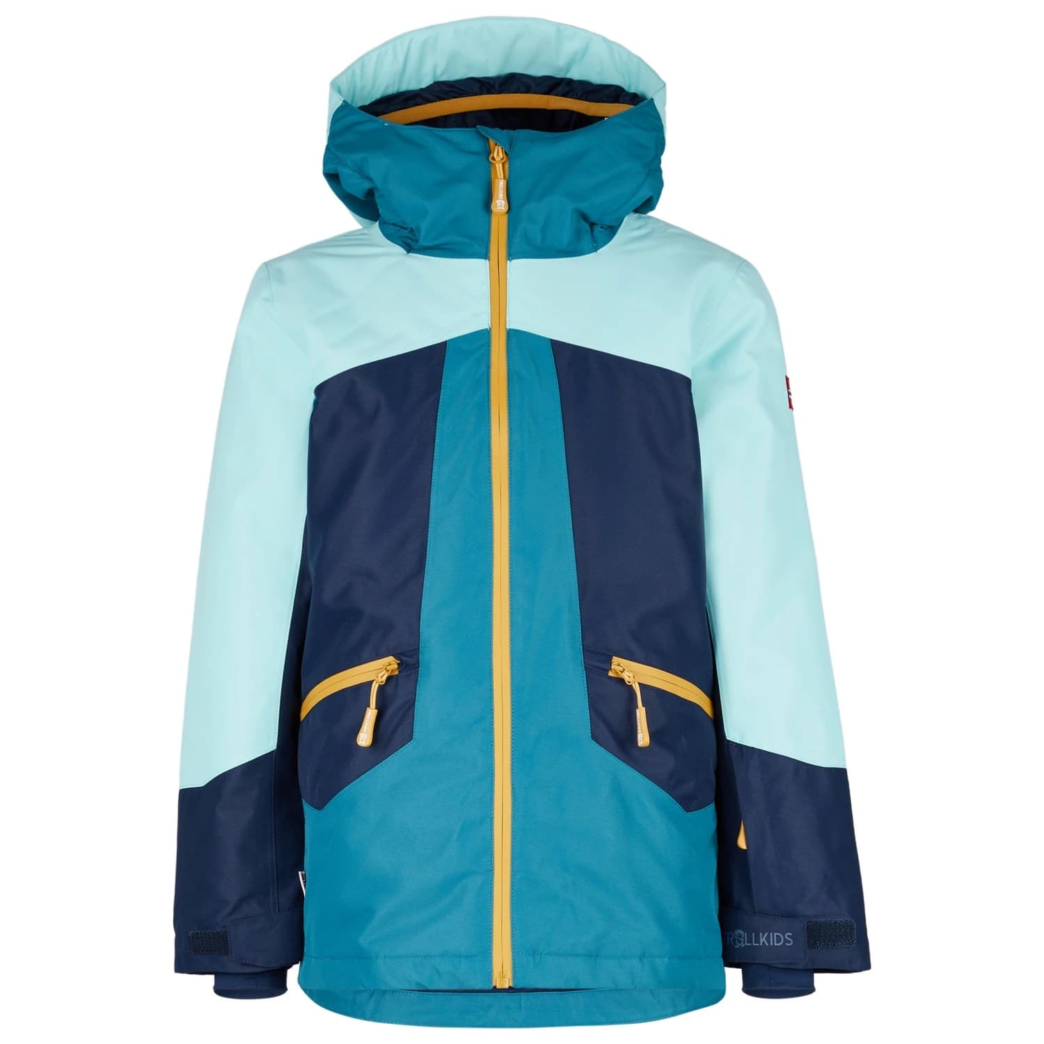 Детско зимно яке Trollkids Girl's Rauland Jacket Winter jacket - Aqua / Teal / Navy / Honey