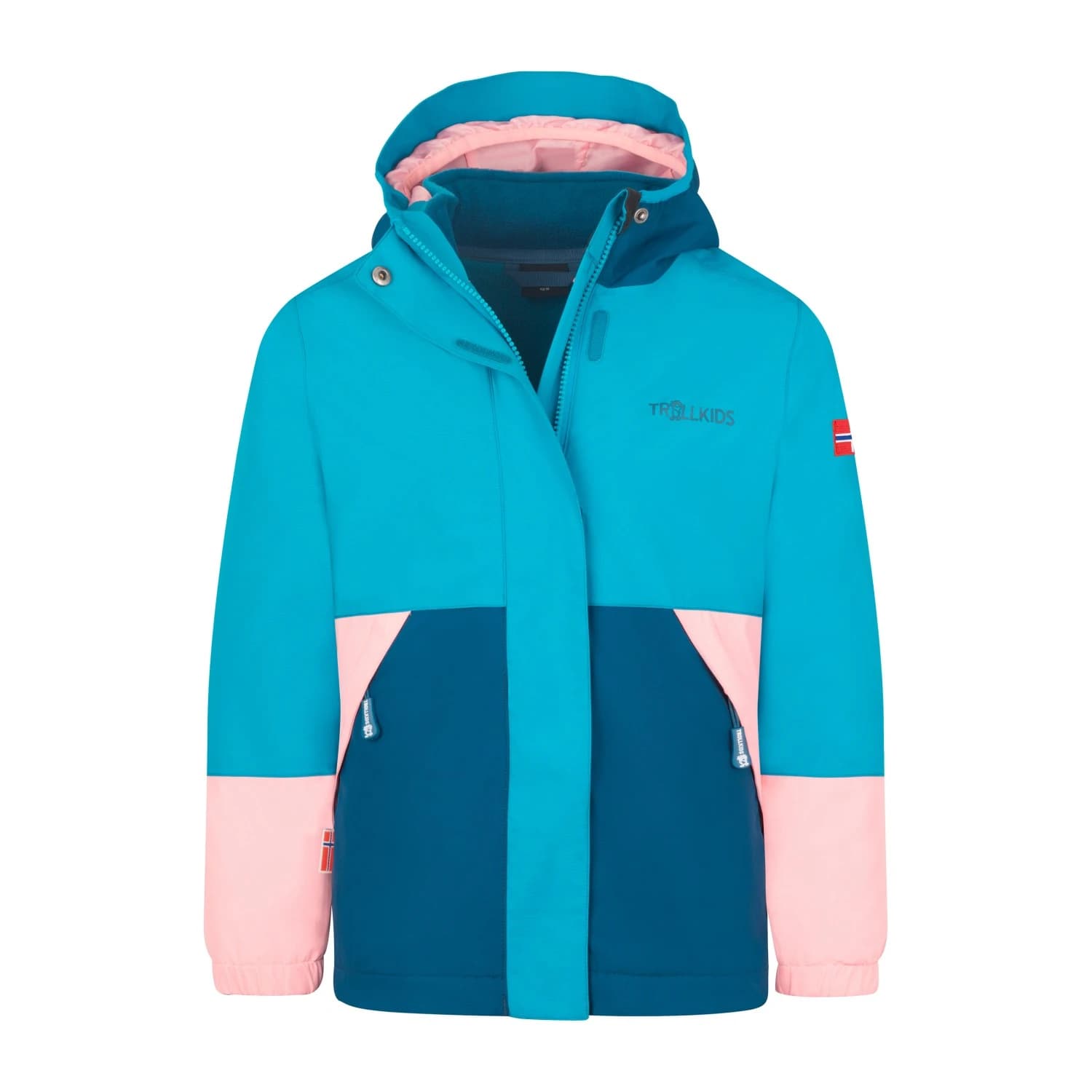 Детско 3-в-1 яке Trollkids Kid's Kjerak 3in1 Jacket 3-in-1 jacket - Harbor Blue / Madeira Blue / Peony Rose
