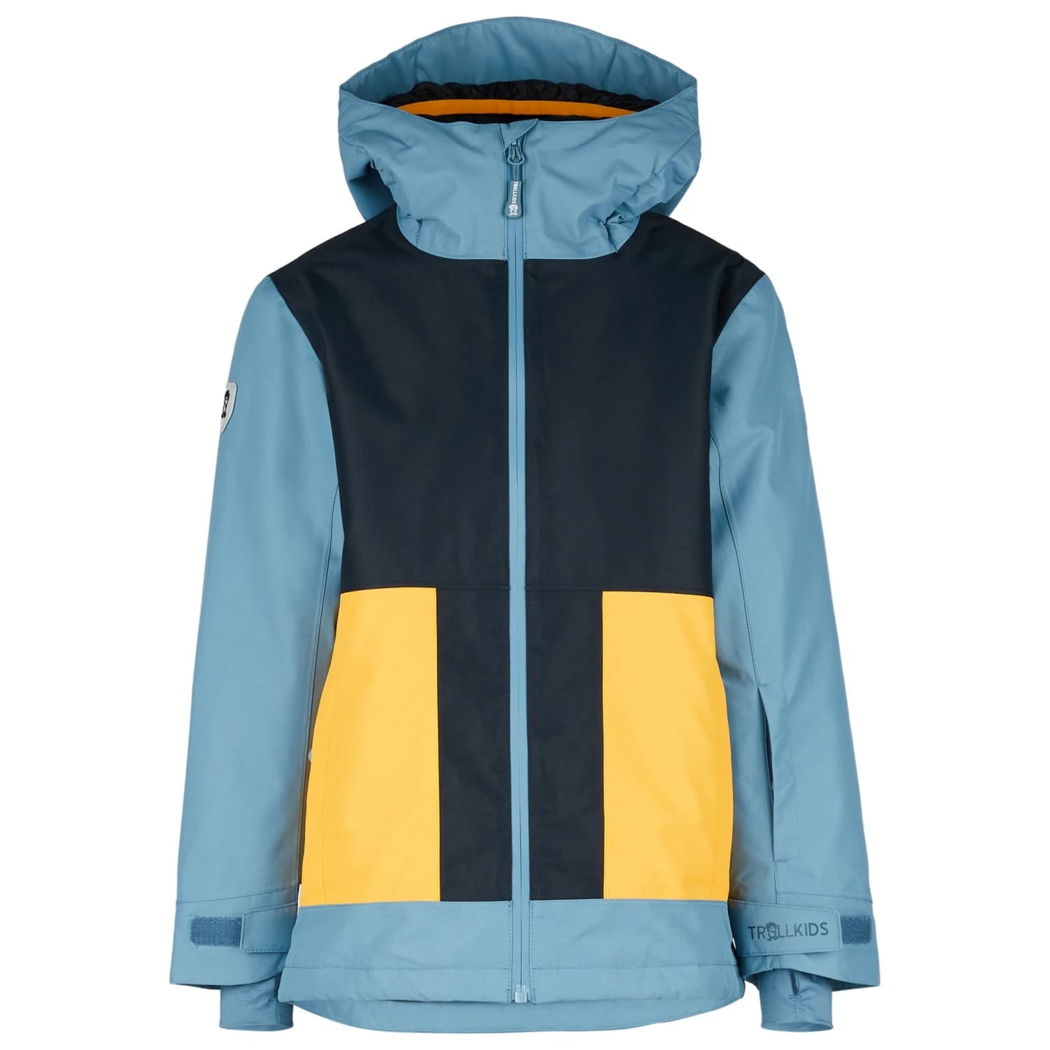 Детско зимно яке Trollkids Kid's Rauland Jacket Winter jacket - Black / Steel Blue / Mango