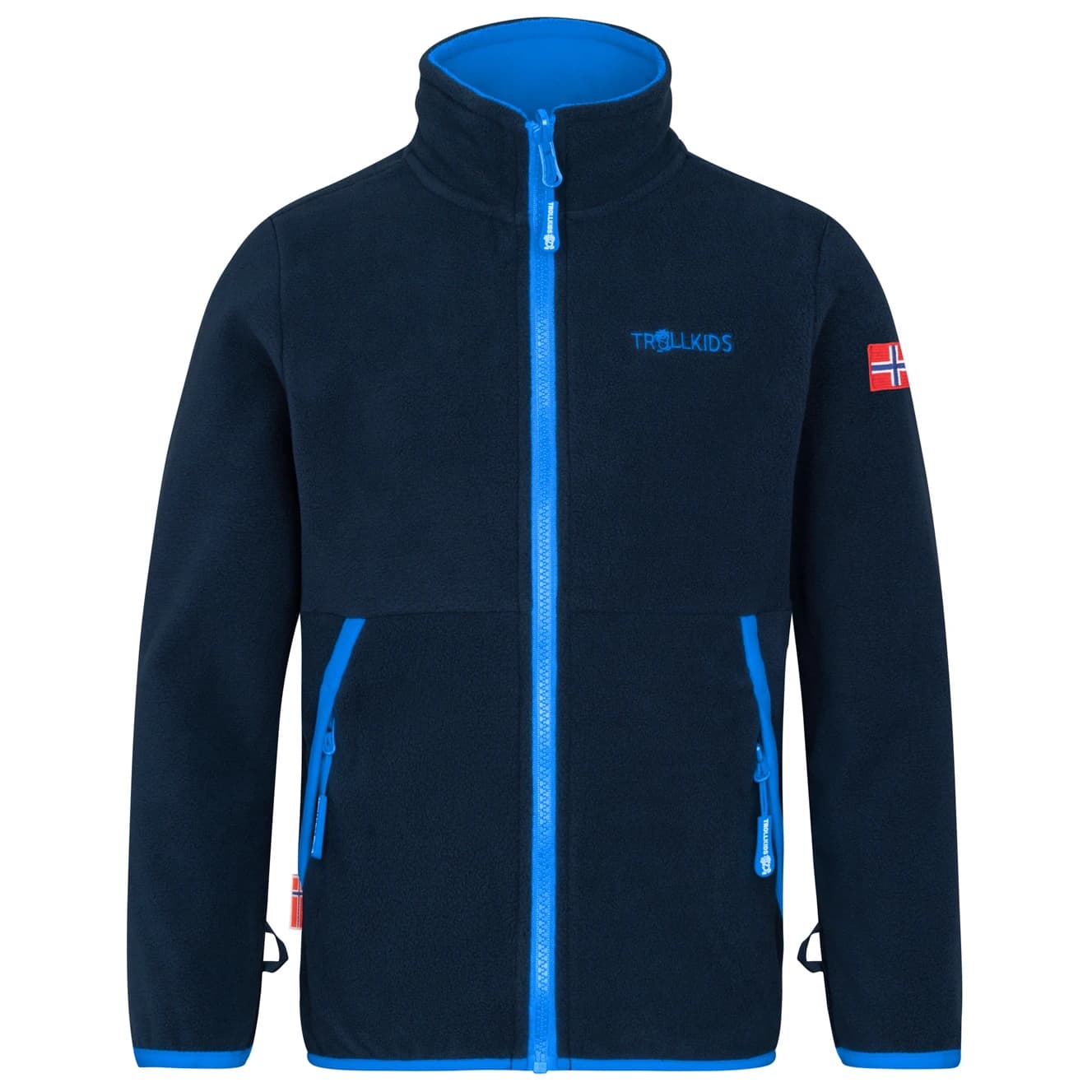 Детско поларено яке Trollkids Kid's Storfjord Jacket Fleece jacket - Navy / Medium Blue
