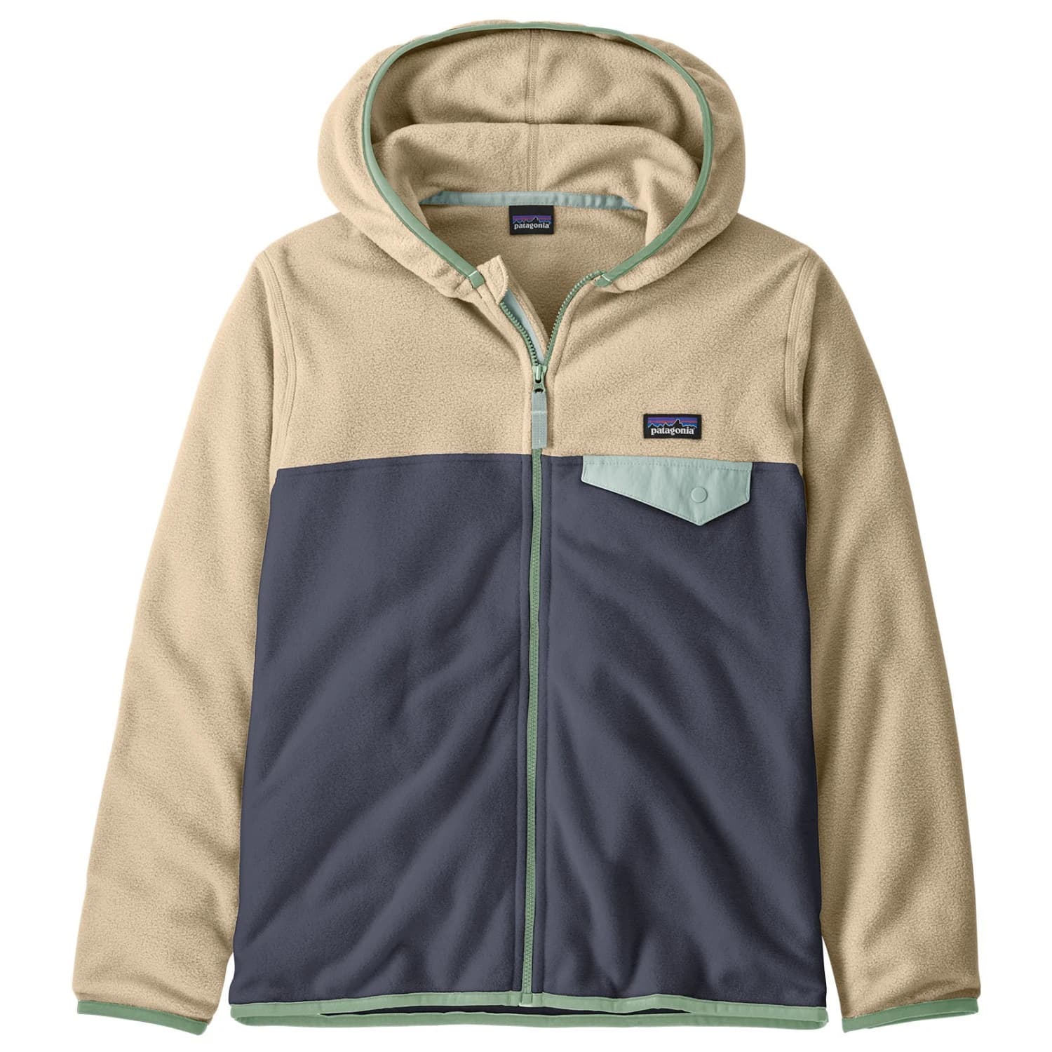 Детско поларено яке Patagonia Kid's Micro D Snap-T Jacket Fleece jacket - Smolder Blue
