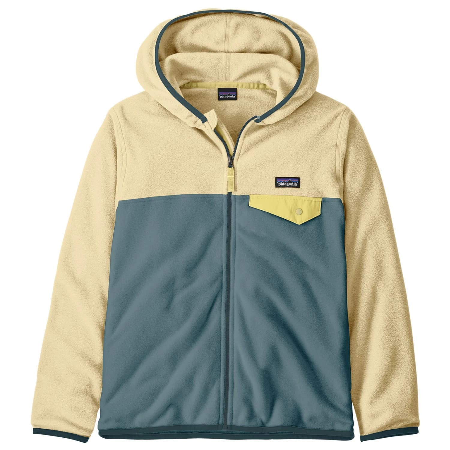 Детско поларено яке Patagonia Kid's Micro D Snap-T Jacket Fleece jacket - Blue Sage