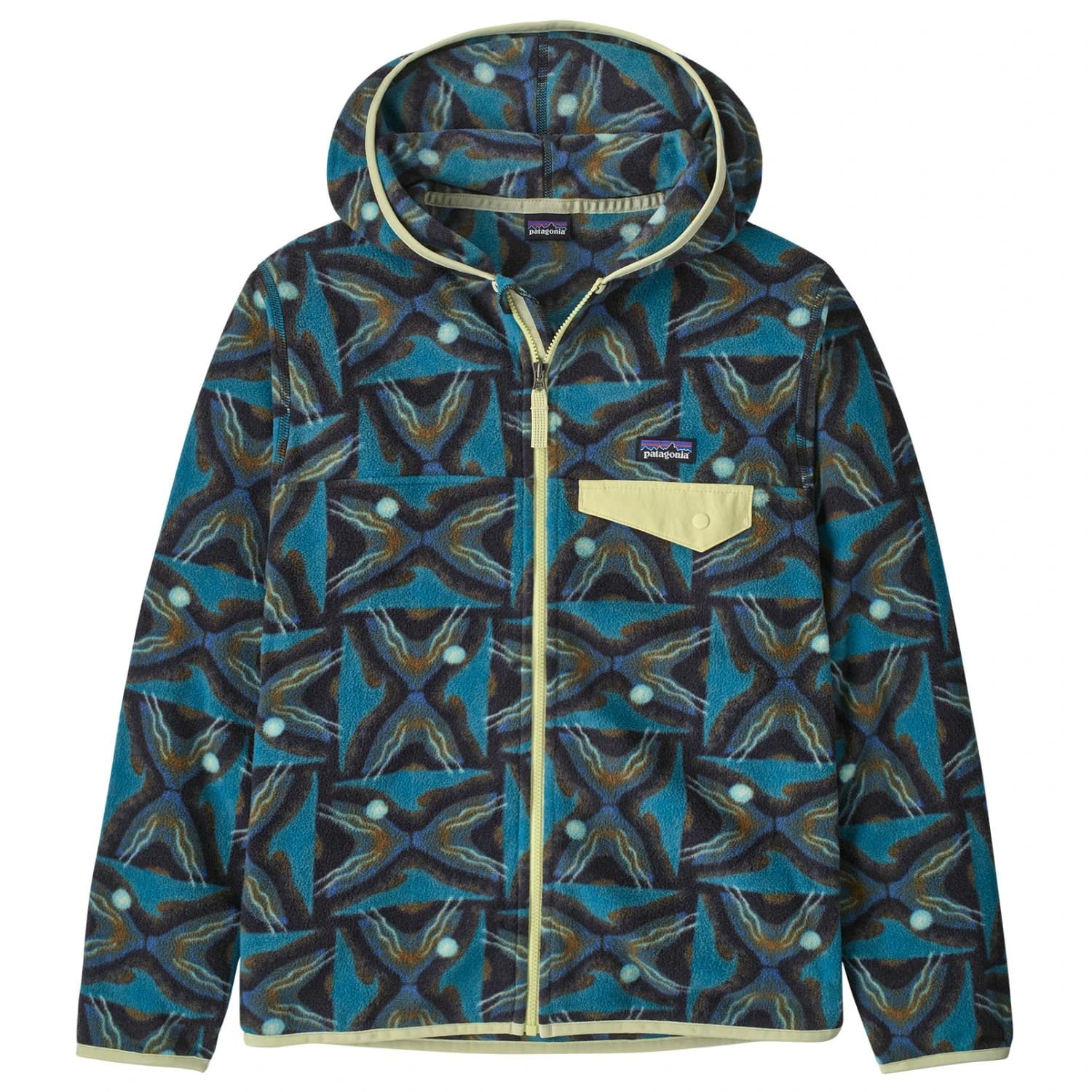 Детско поларено яке Patagonia Kid's Micro D Snap-T Jacket Fleece jacket - Deep Freeze: Black