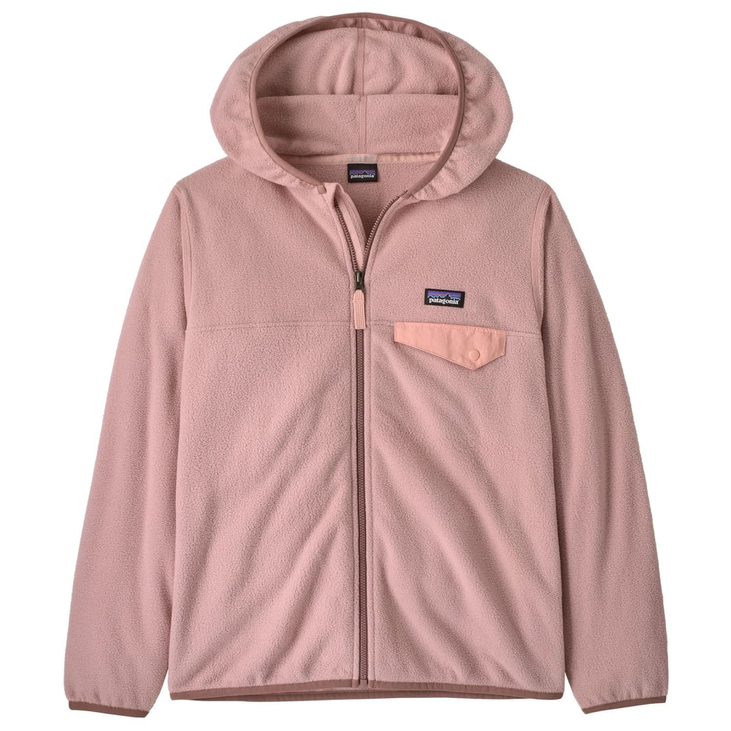 Детско поларено яке Patagonia Kid's Micro D Snap-T Jacket Fleece jacket - Fuzzy Mauve
