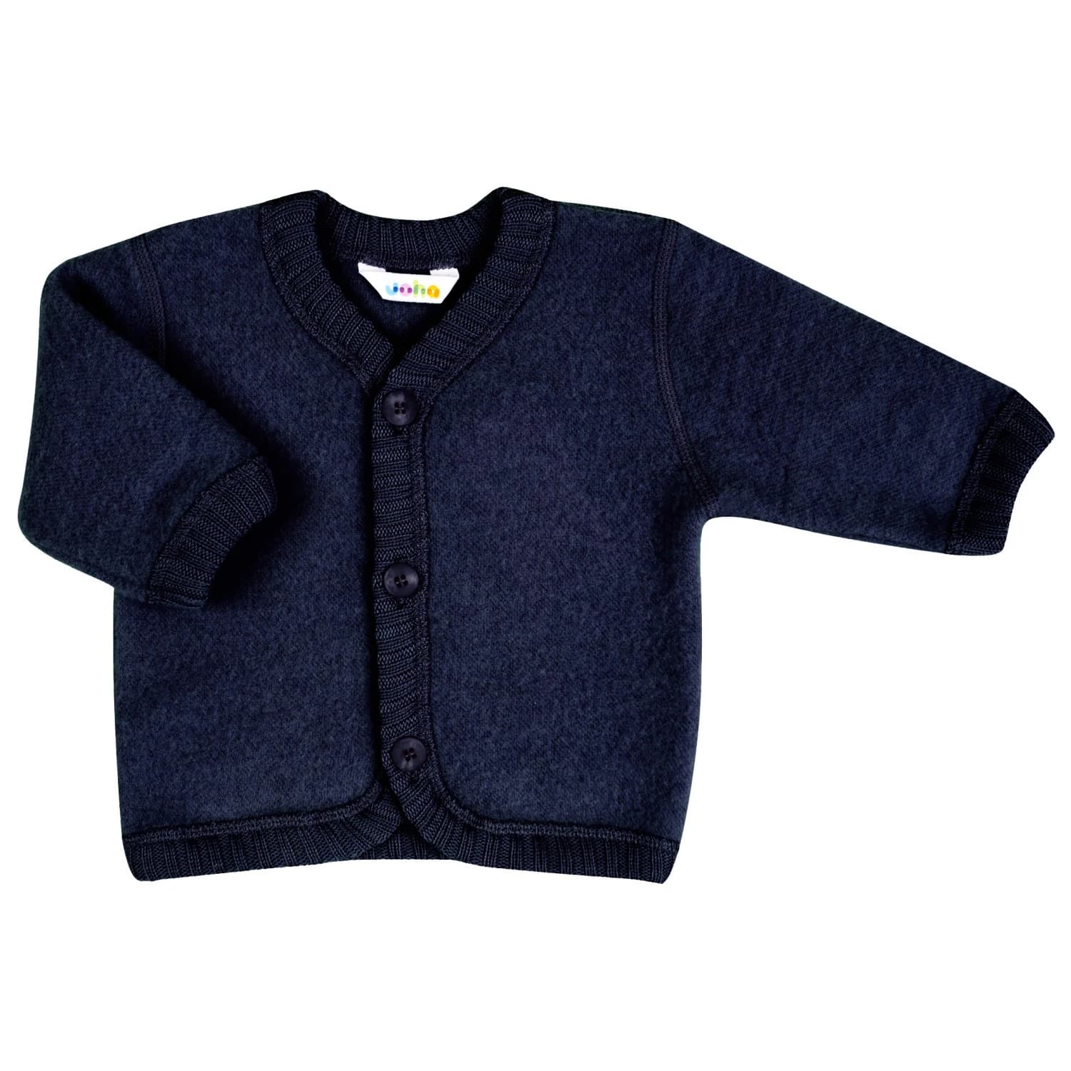 Детско вълнено яке Joha Kid's 68 Cardigan Cardigan - Dark Blue Melange