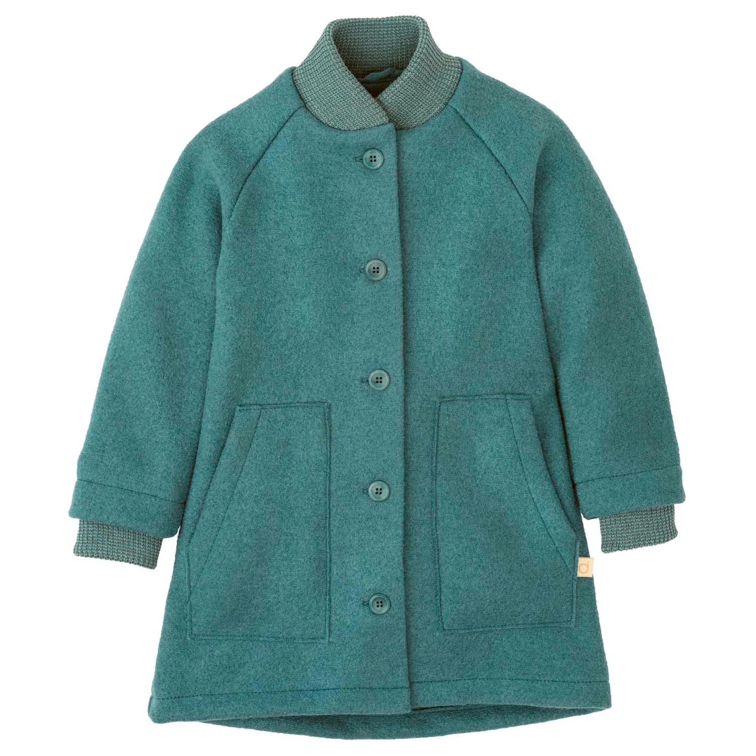 Детско вълнено яке Disana Kid's Walk Coat - Eukalyptus