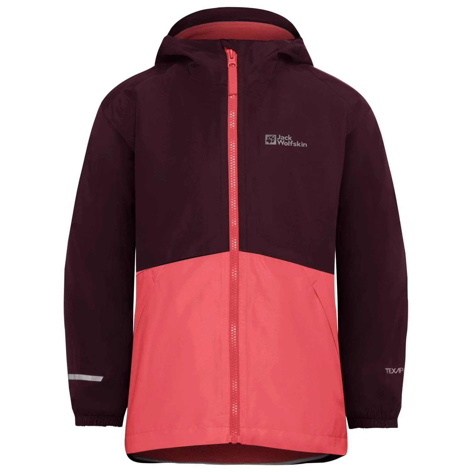 Детско 3-в-1 яке Jack wolfskin Kid's Iceland 3-in-1 Jacket - Sunset Coral